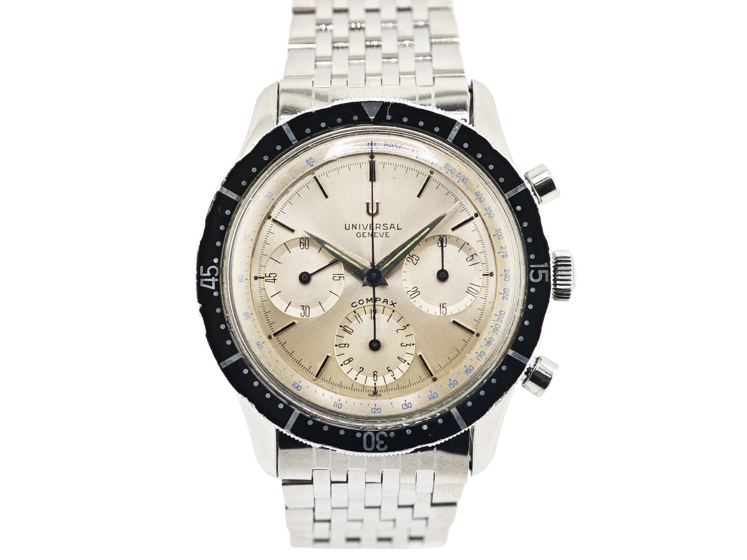 ユニバーサルジュネーブ "ジャンボ・アルビノ"コンパックス Ref. 22703-1 / Universal Genève The Jumbo Albino COMPAX 40.5mm