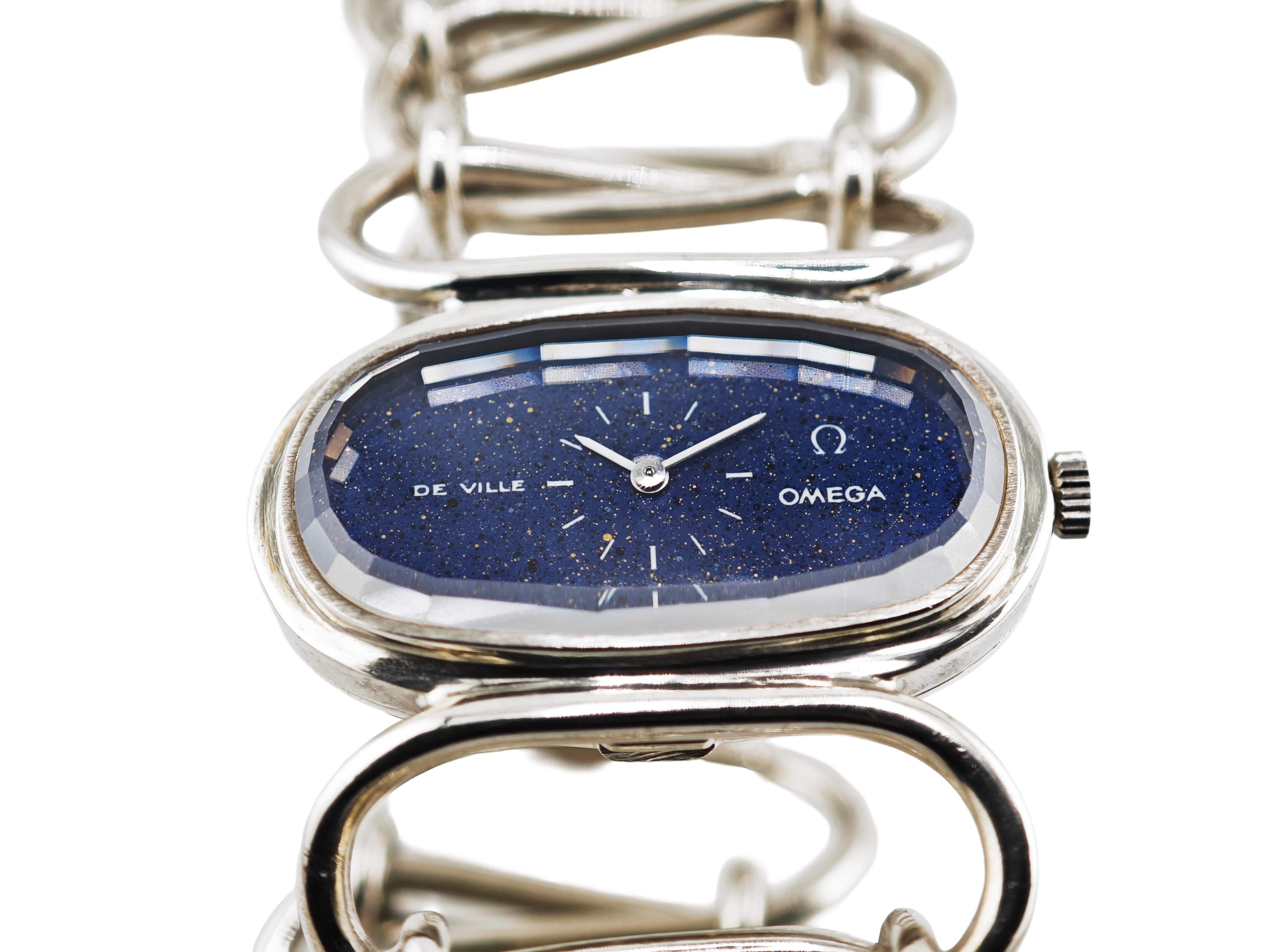 オメガ アンドリュー・グリマ デ・ヴィル SV925無垢 Ref.8333 / OMEGA Andrew Grima DEVILLE Lapis Lazuli