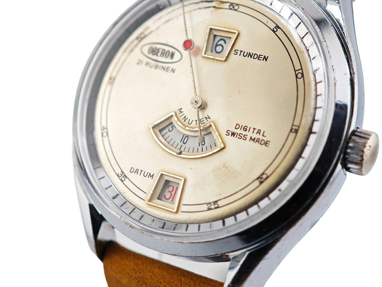 オベロン ジャンピングアワー Ref.22247 / OBERON "Digintal" Jumping Hour About 1960&