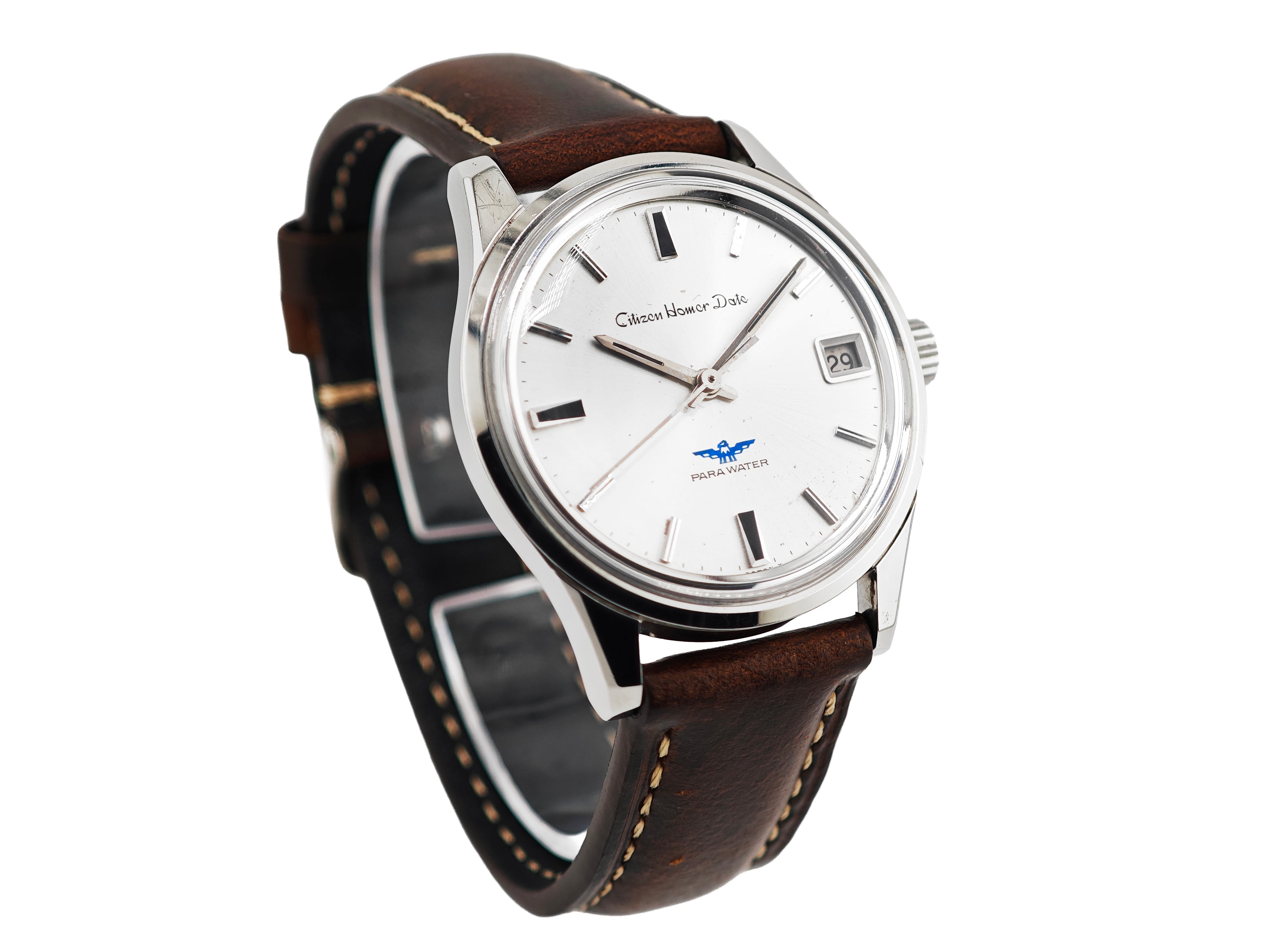 稼働品 Citizen Homer Date 17石 手巻き腕時計 【公式通販】