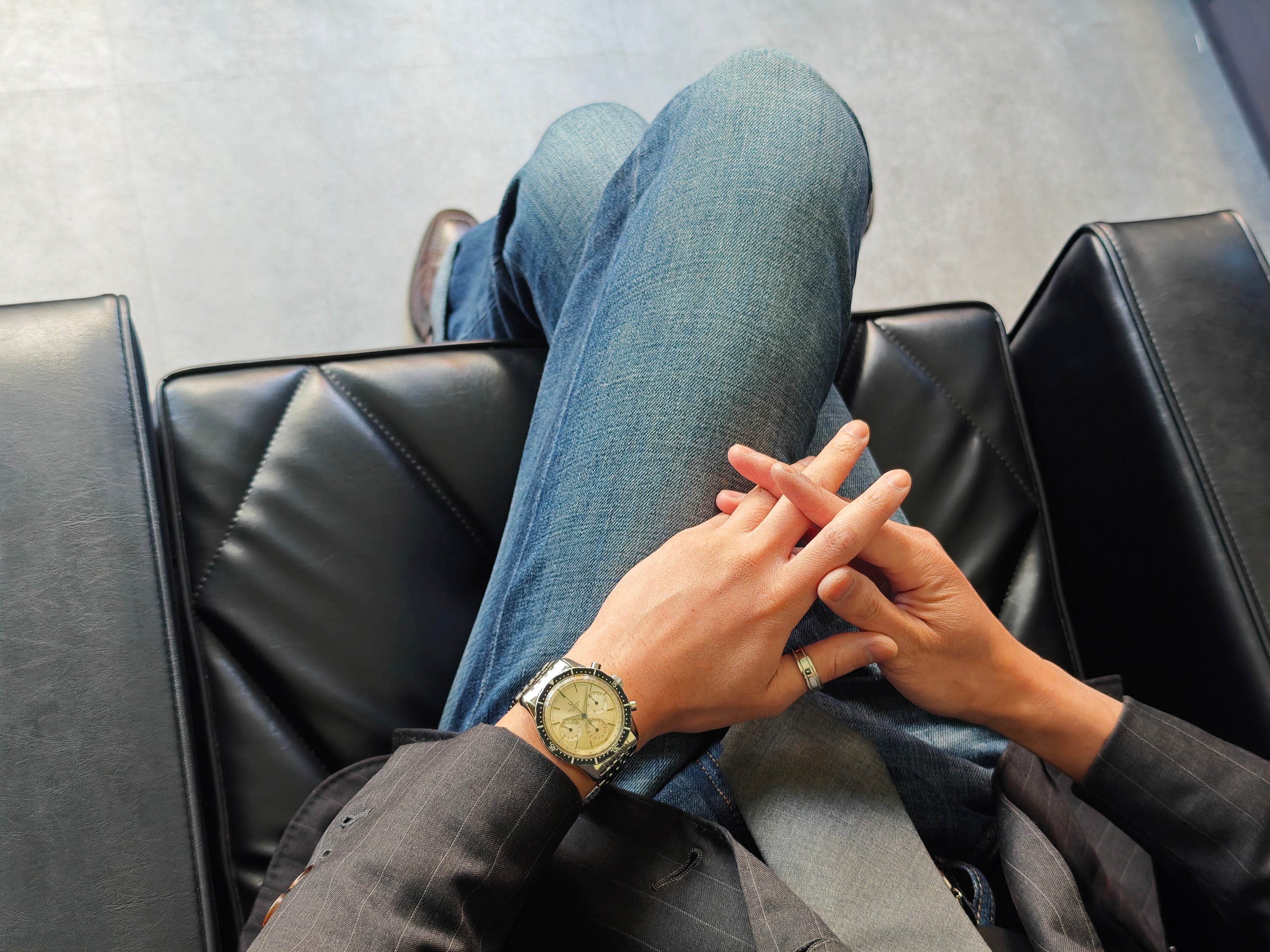 ユニバーサルジュネーブ "ジャンボ・アルビノ"コンパックス Ref. 22703-1 / Universal Genève The Jumbo Albino COMPAX 40.5mm