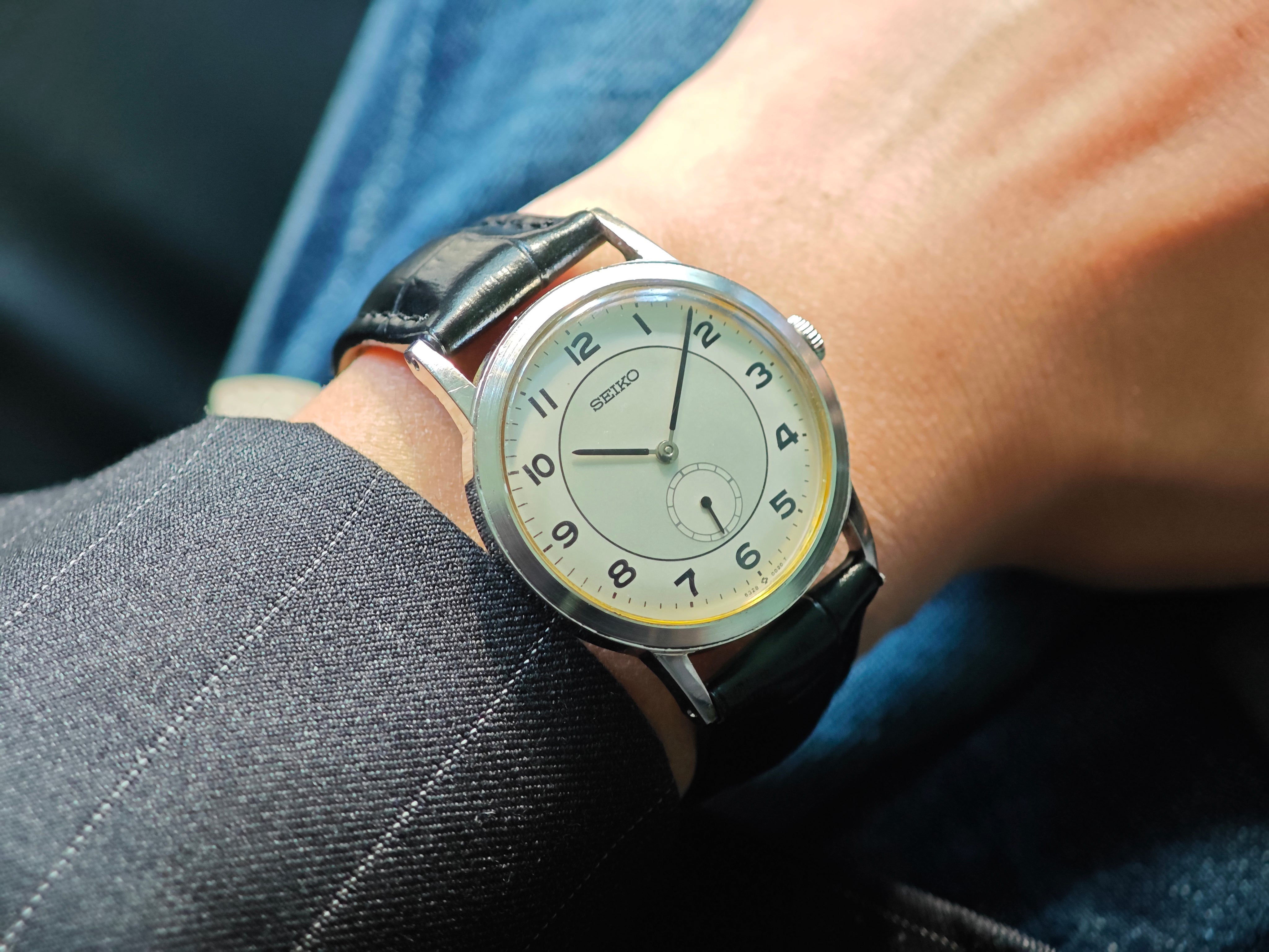 激レア スイス製キャリバー搭載 SEIKO 5328 0020 スモセコ 手巻き 動作