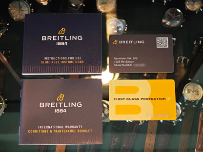 ブライトリング 未使用品 ナビタイマー リ・エディション 世界限定1959本 Ref.806 / BREITLING NAVITIMER Re-Edition. Limited to 1959 pieces