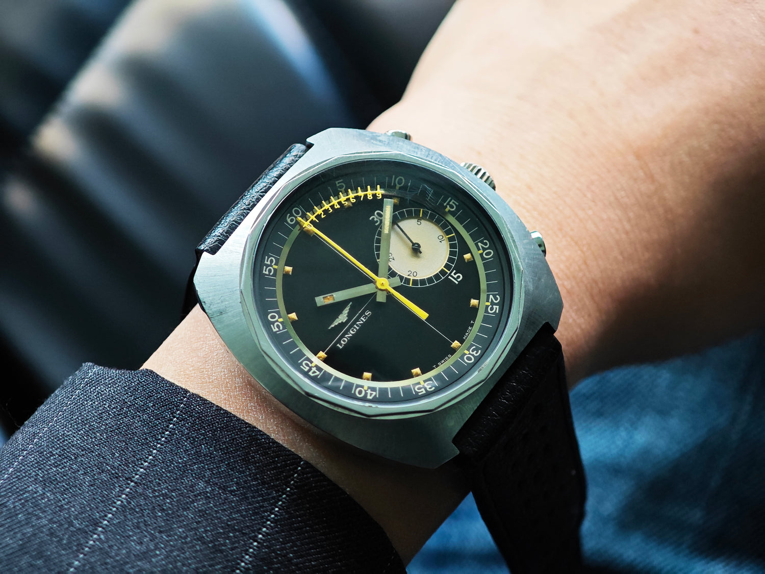 ロンジン フライバック ノギスクロノ Ref.8225-1 / LONGINES "Nonius"