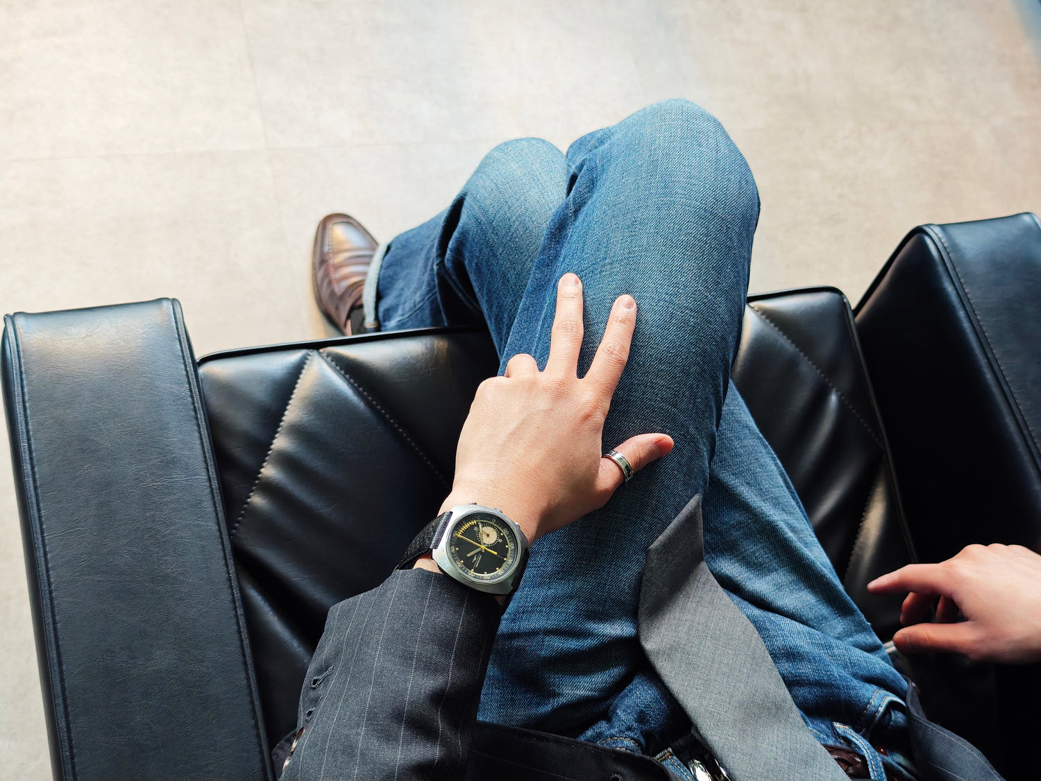 ロンジン フライバック ノギスクロノ Ref.8225-1 / LONGINES "Nonius"