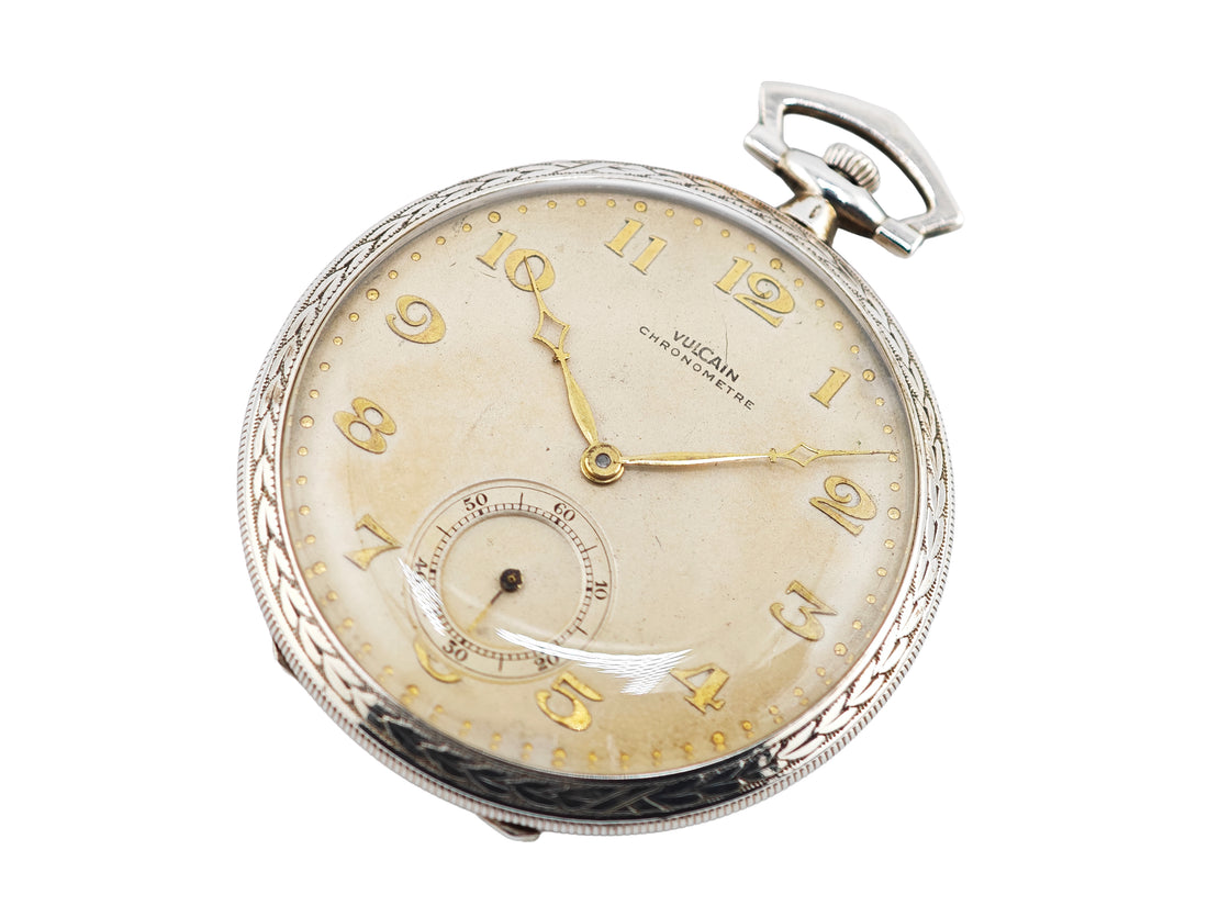 ヴァルカン 懐中時計 銀無垢 / Vulcain SILVER925 pocketwatch 30&