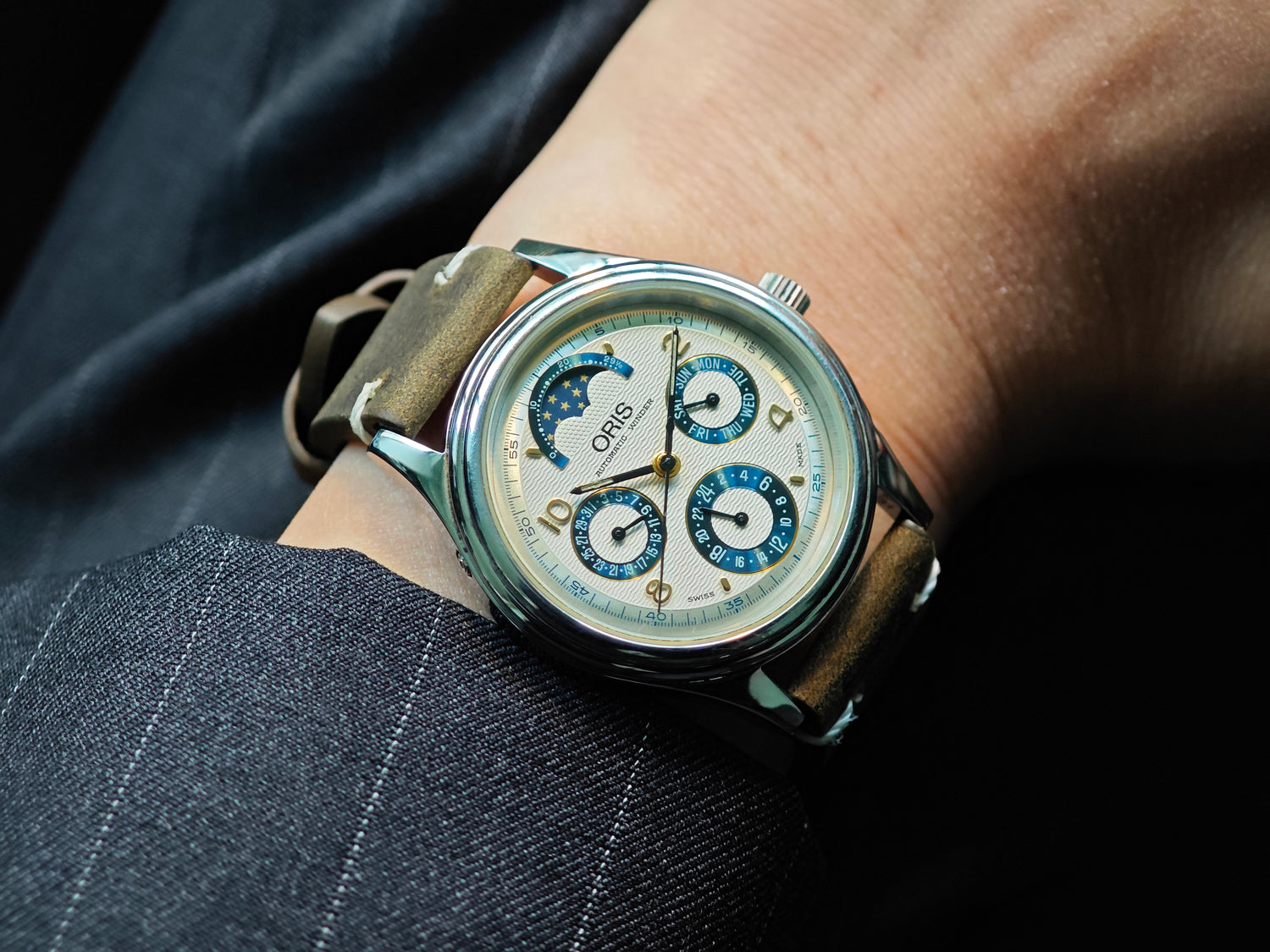 オリス アトリエ ムーンフェイズ REF.7433B CAL.ORIS 581 / ORIS Atelier DayDate Moon Phase