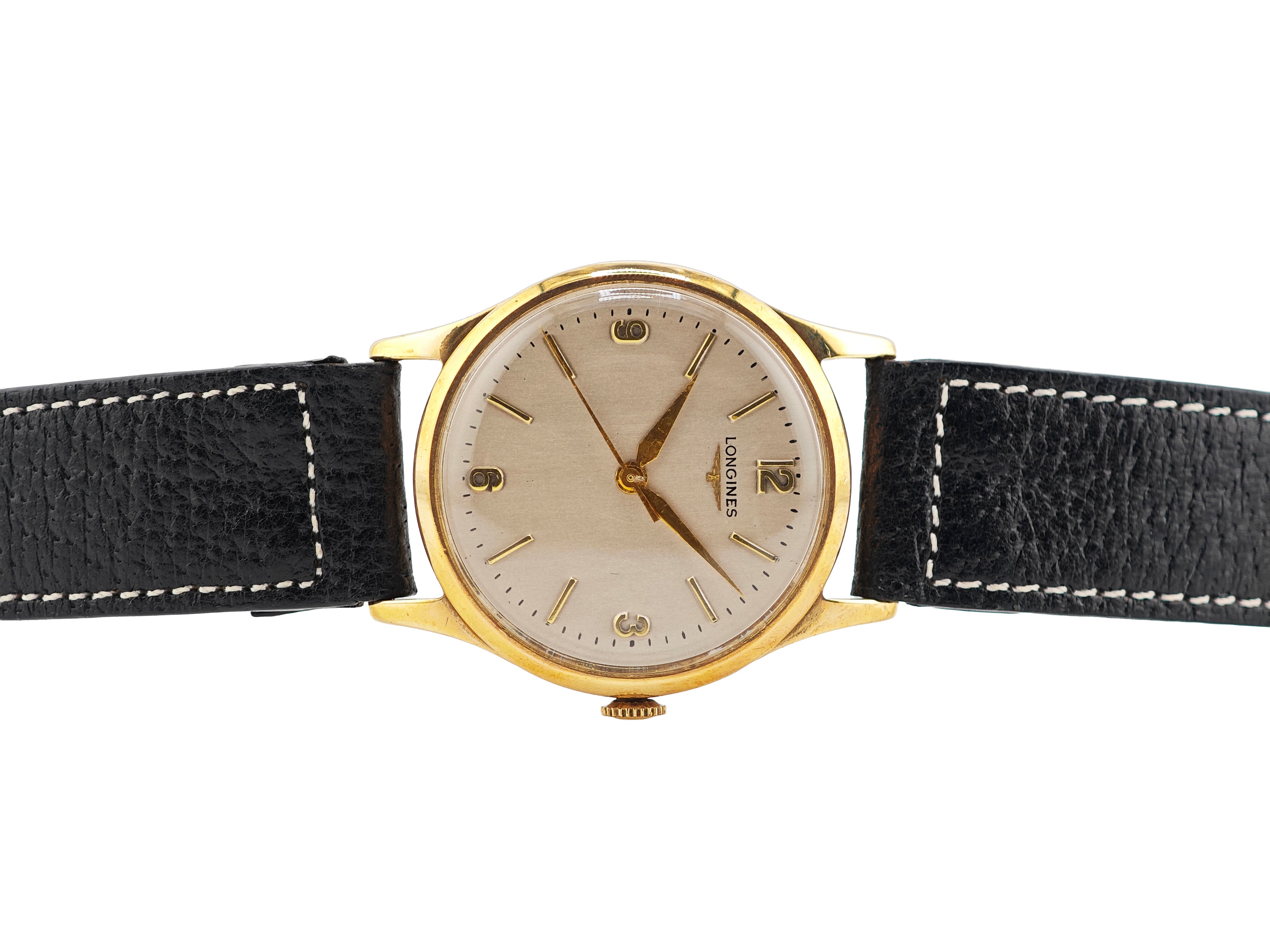 安*剛様 LONGINES CHARLESTON メンズ時計 ケース付き ロンジン デニソンケース 9K無垢 Ref.13322  LONGINES DENNISON case