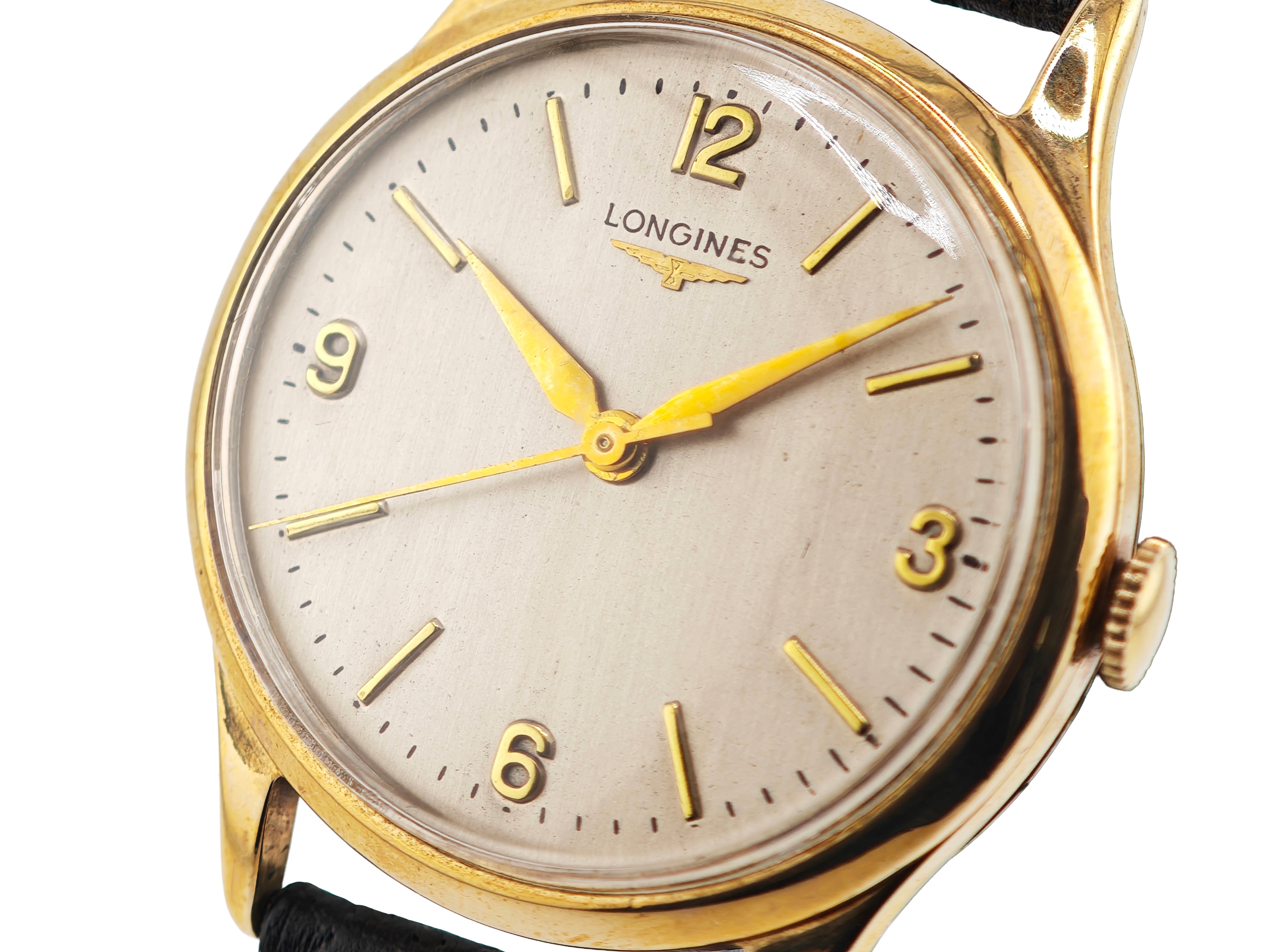 ロンジン デニソンケース 9K無垢 Ref.13322  \ LONGINES DENNISON case cal.12.68ZS 9ct gold