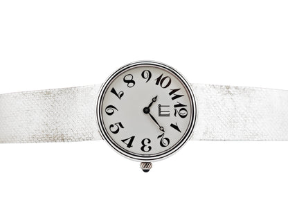 ダンヒル シルバーコレクション Cal.Peseux7001 / Dunhill Silver watch integrated bracelet 80&