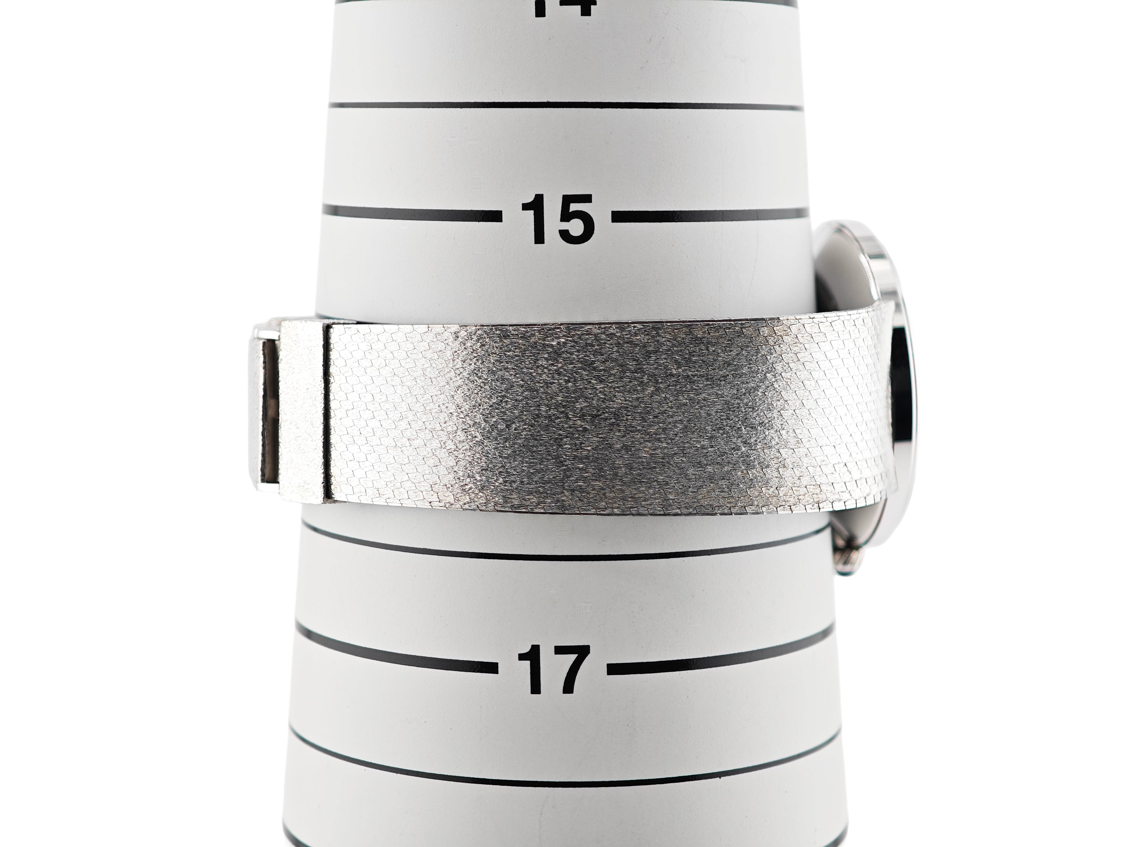 ダンヒル シルバーコレクション Cal.Peseux7001 / Dunhill Silver watch integrated bracelet 80&