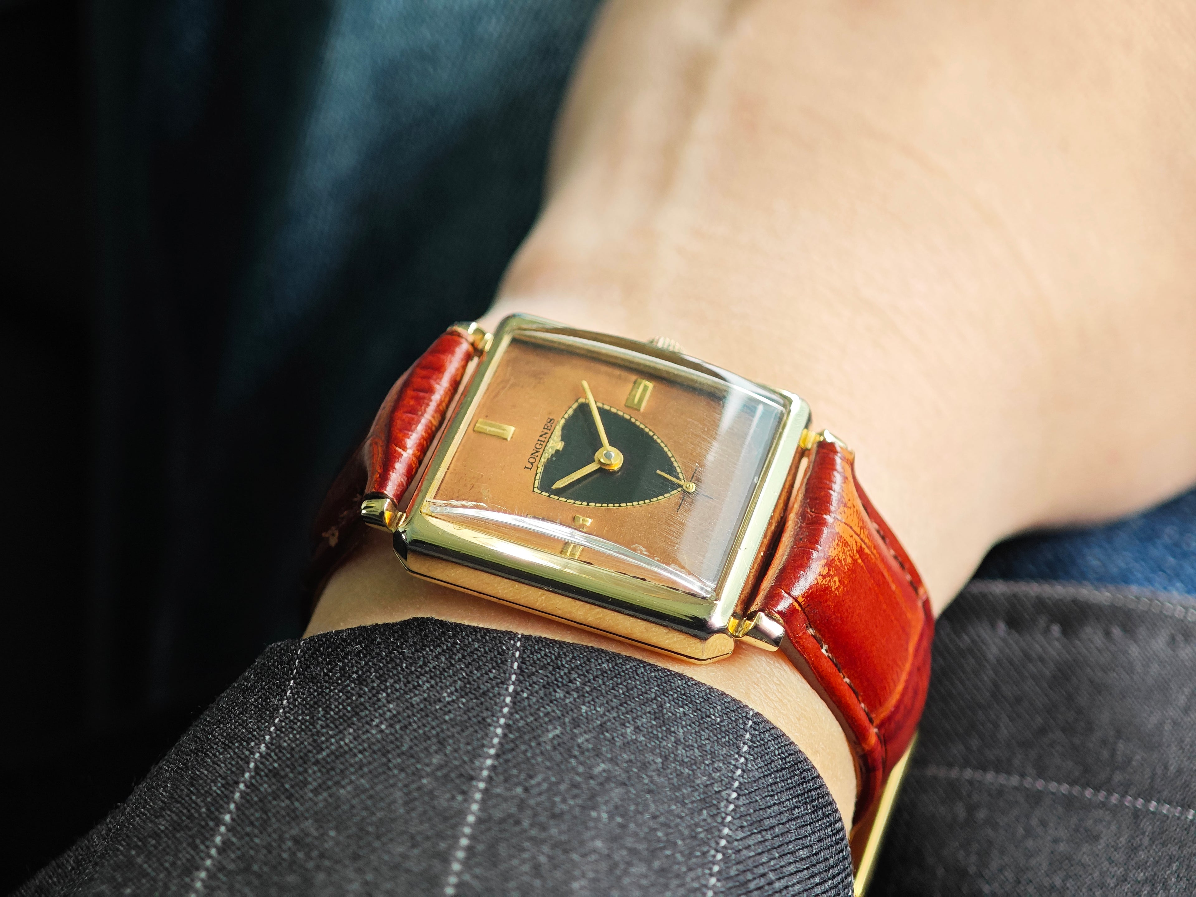 ロンジン アールデコ カッパーダイアル Cal. 370  / LONGINES Artdeco