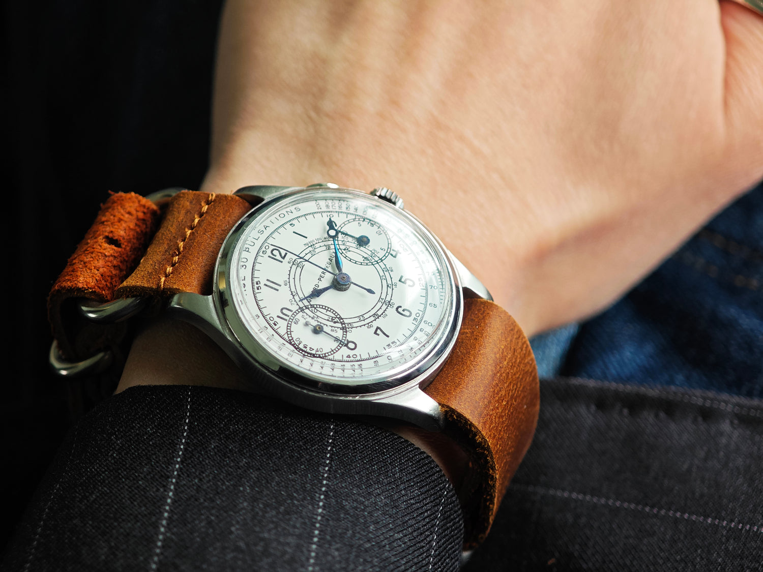 ジラール・ペルゴ ワンプッシュクロノ ドクターズパルセーション Cal. Valjoux 23 / Girard-Perregaux Monopusher Doctors Pulsation