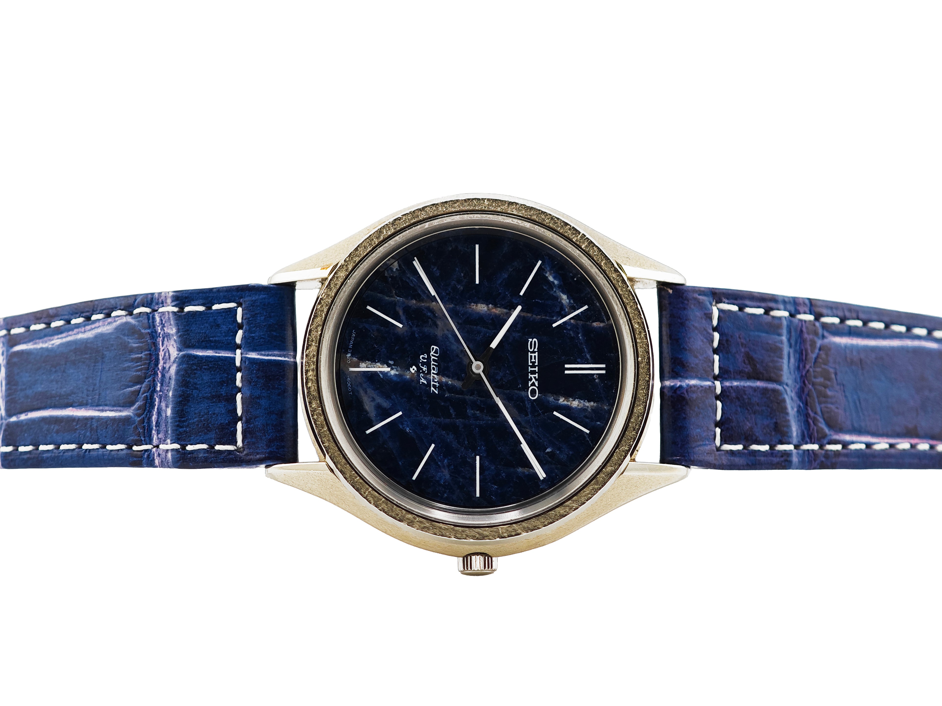 セイコー V.F.A.Quartz ソーダライトダイアル Ref.3820-6000 / SEIKO V.F.A. STONE DIAL 1973’s