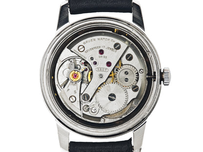 グリュエン プレシジョン ブラックギルト Cal.510R / GRUEN PRECISION black gilt dial 50&