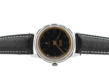 グリュエン プレシジョン ブラックギルト Cal.510R / GRUEN PRECISION black gilt dial 50&