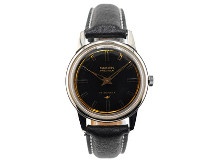 グリュエン プレシジョン ブラックギルト Cal.510R / GRUEN PRECISION black gilt dial 50&