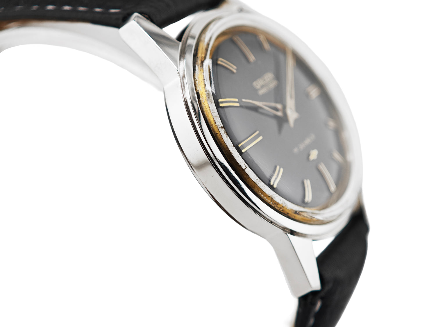 グリュエン プレシジョン ブラックギルト Cal.510R / GRUEN PRECISION black gilt dial 50&