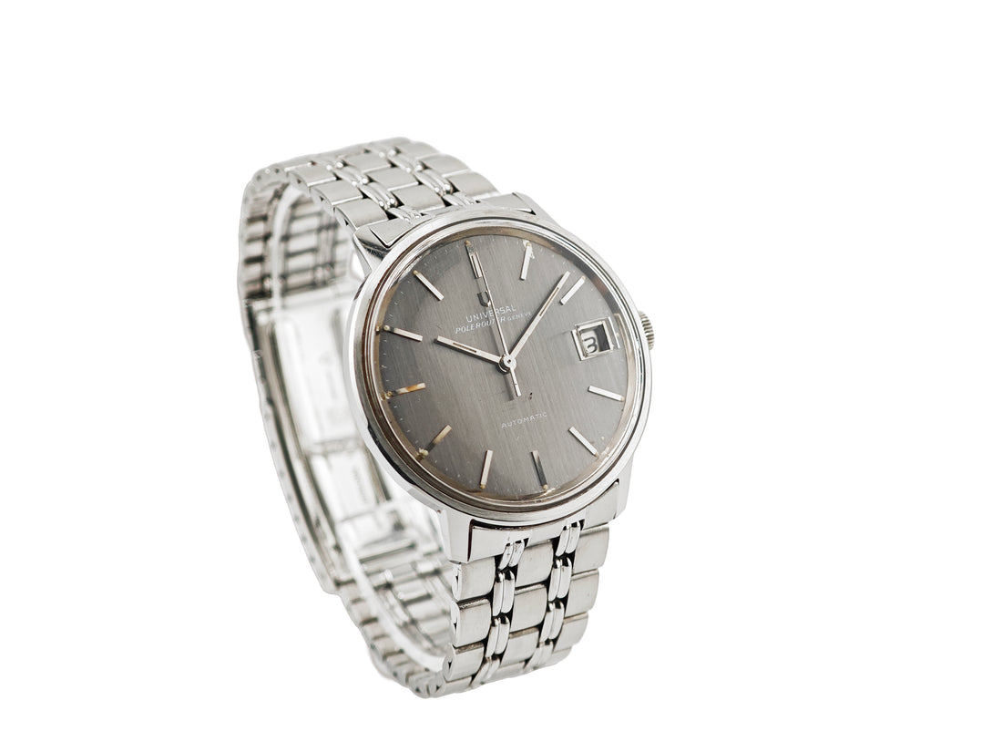 ユニバーサル・ジュネーブ ポールルーター デイト Cal.69 / Universal Genève Polerouter date grey slate dial 60&