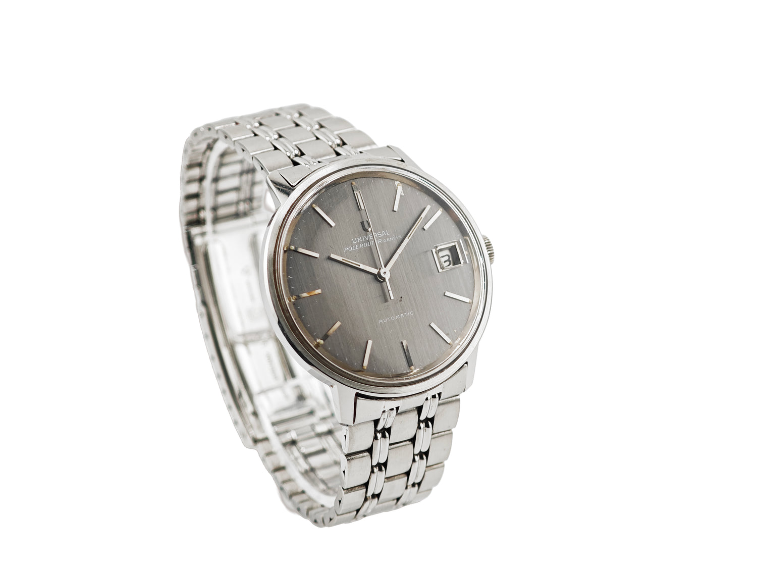 ユニバーサル・ジュネーブ ポールルーター デイト Cal.69 / Universal Genève Polerouter date grey slate dial 60&
