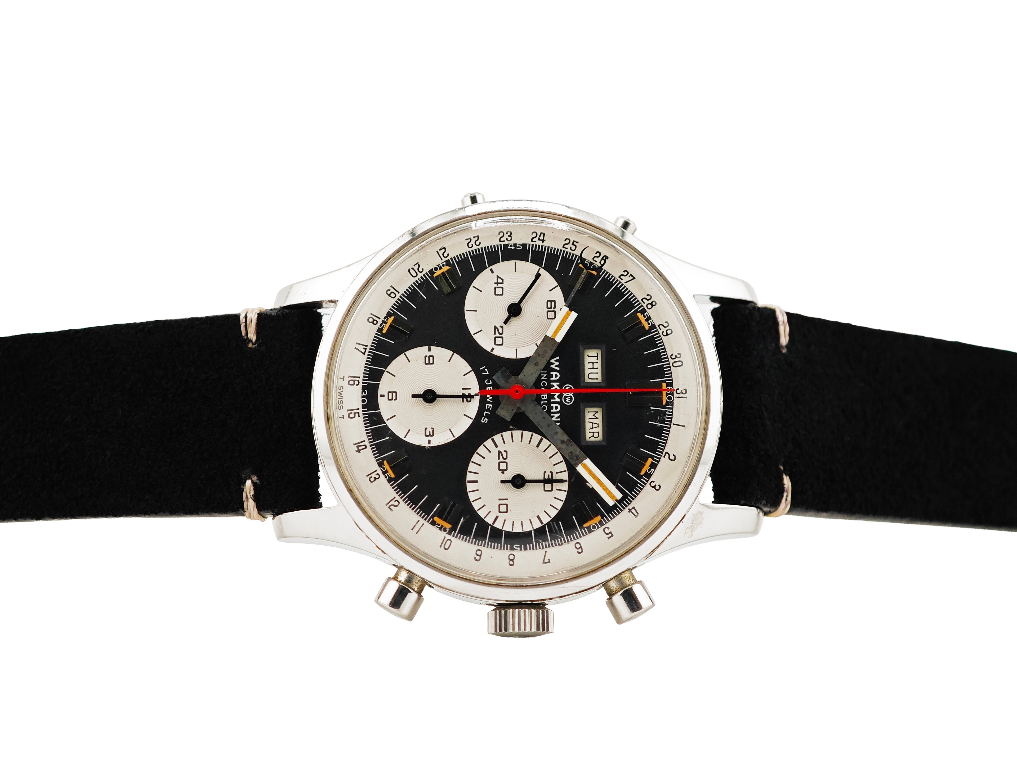 ワックマン Ref.71.1309.70 Cal.Valjoux 730 / Wakmann Triple Date Chronograph 70&