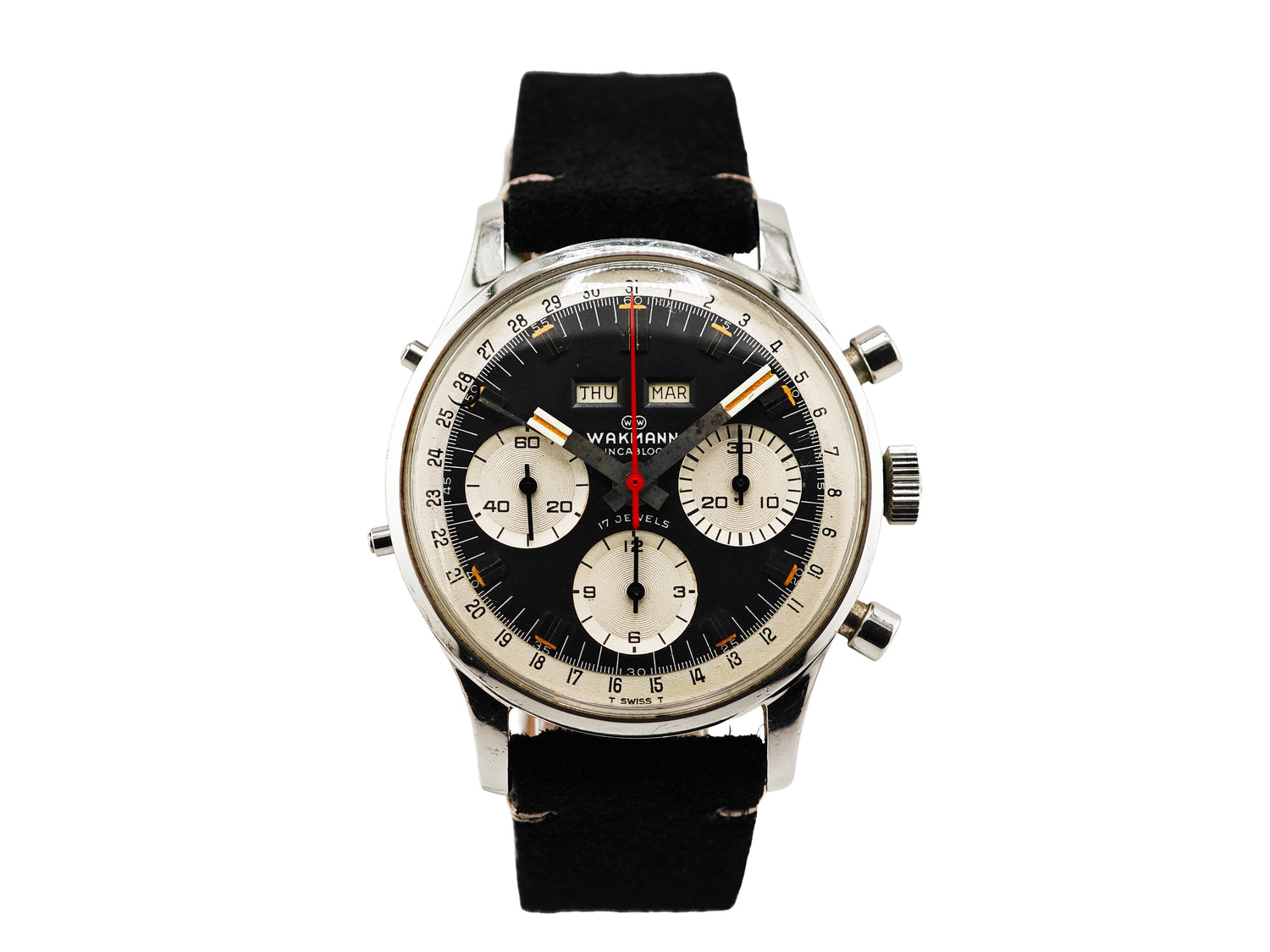 ワックマン Ref.71.1309.70 Cal.Valjoux 730 / Wakmann Triple Date Chronograph 70&