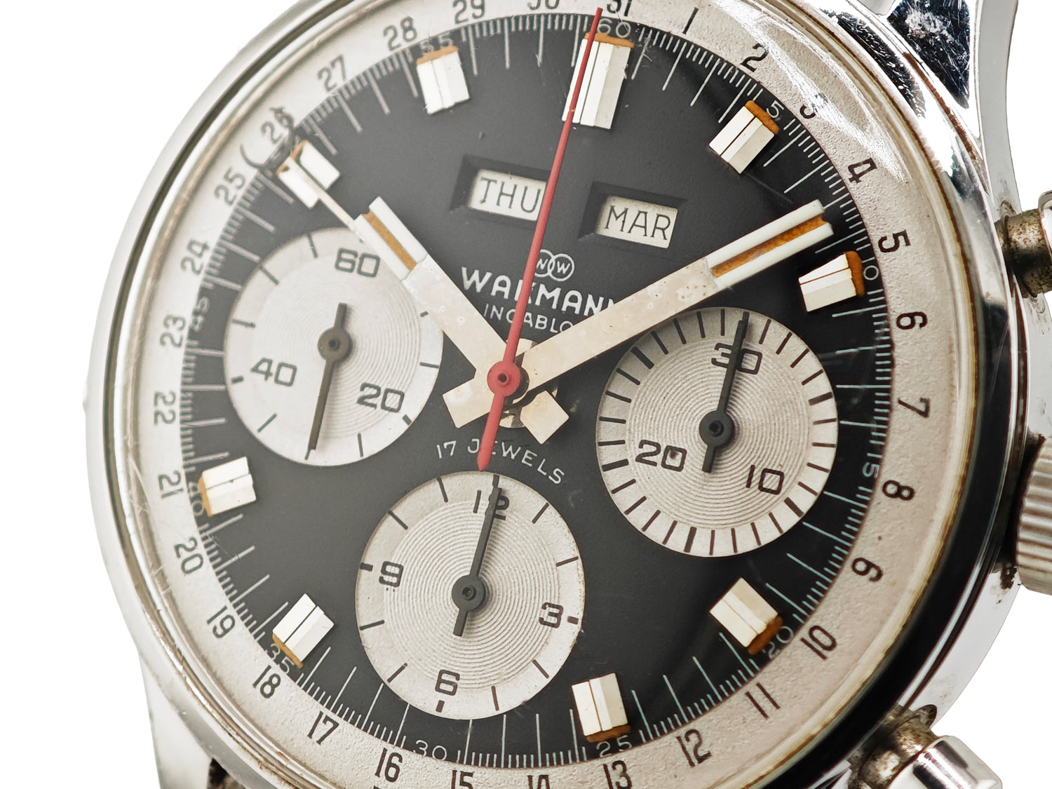 ワックマン Ref.71.1309.70 Cal.Valjoux 730 / Wakmann Triple Date Chronograph 70&
