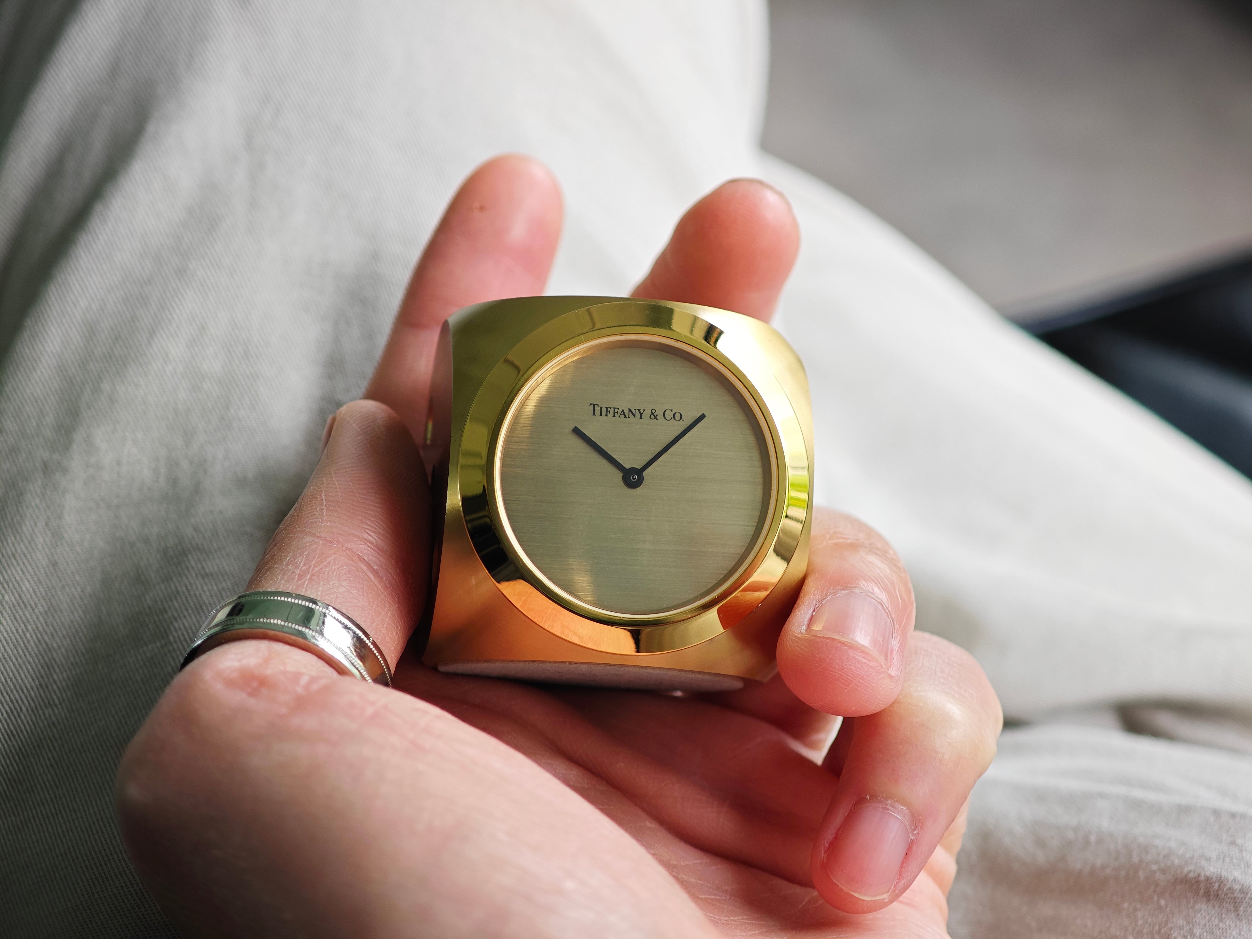 TIFFANY&CO. ティファニー テーブルクロック 置き時計 オブジェ ティファニー ダイスクロック / TIFFANY & Co. Dice Clock 70's