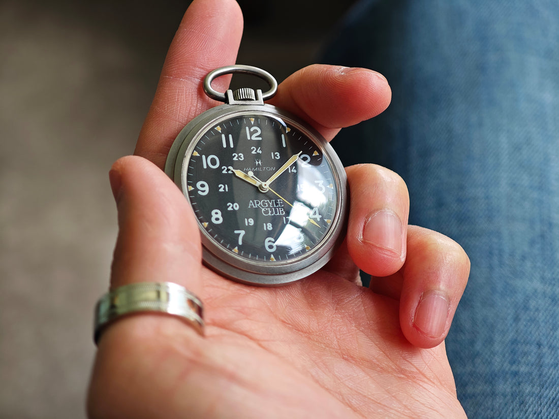 ハミルトン × アーガイルクラブ 懐中時計 / HAMILTON × ARGYLE CLUB Military Pocket Watch