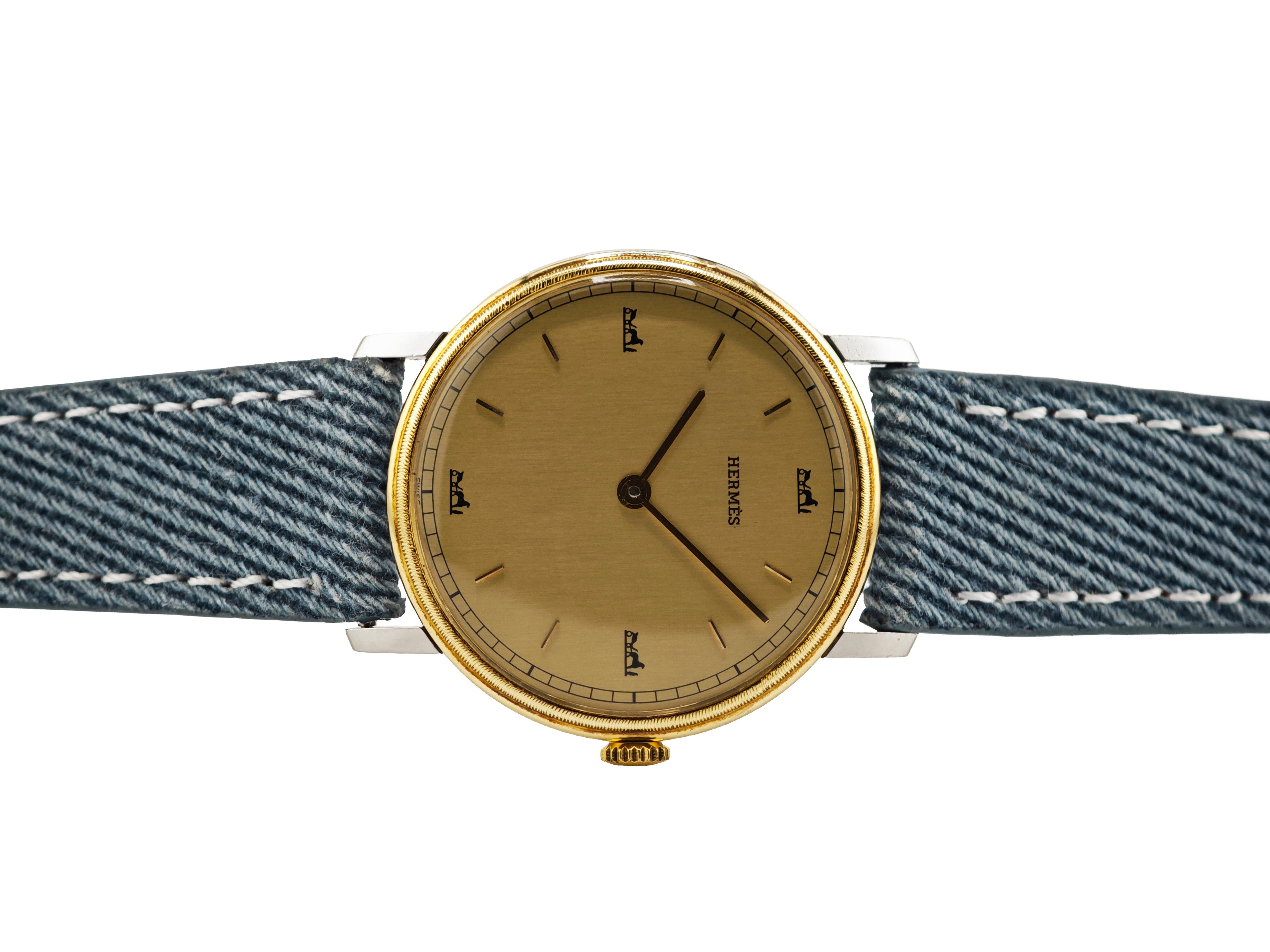 エルメス ミルグレイン Cal. Peseux 7001  / HERMÈS Millgrain Bezel 70&