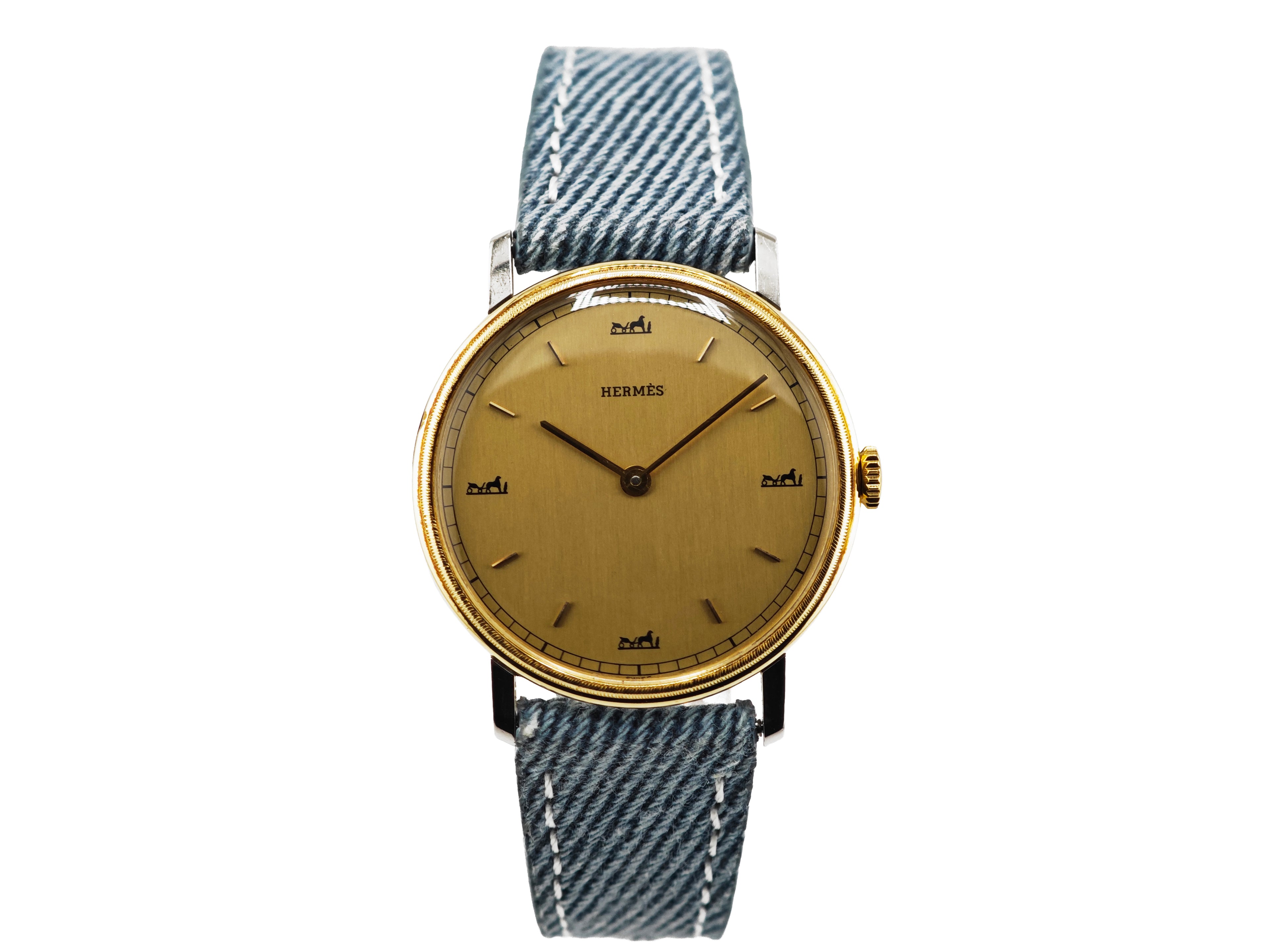 エルメス ミルグレイン Cal. Peseux 7001  / HERMÈS Millgrain Bezel 70&