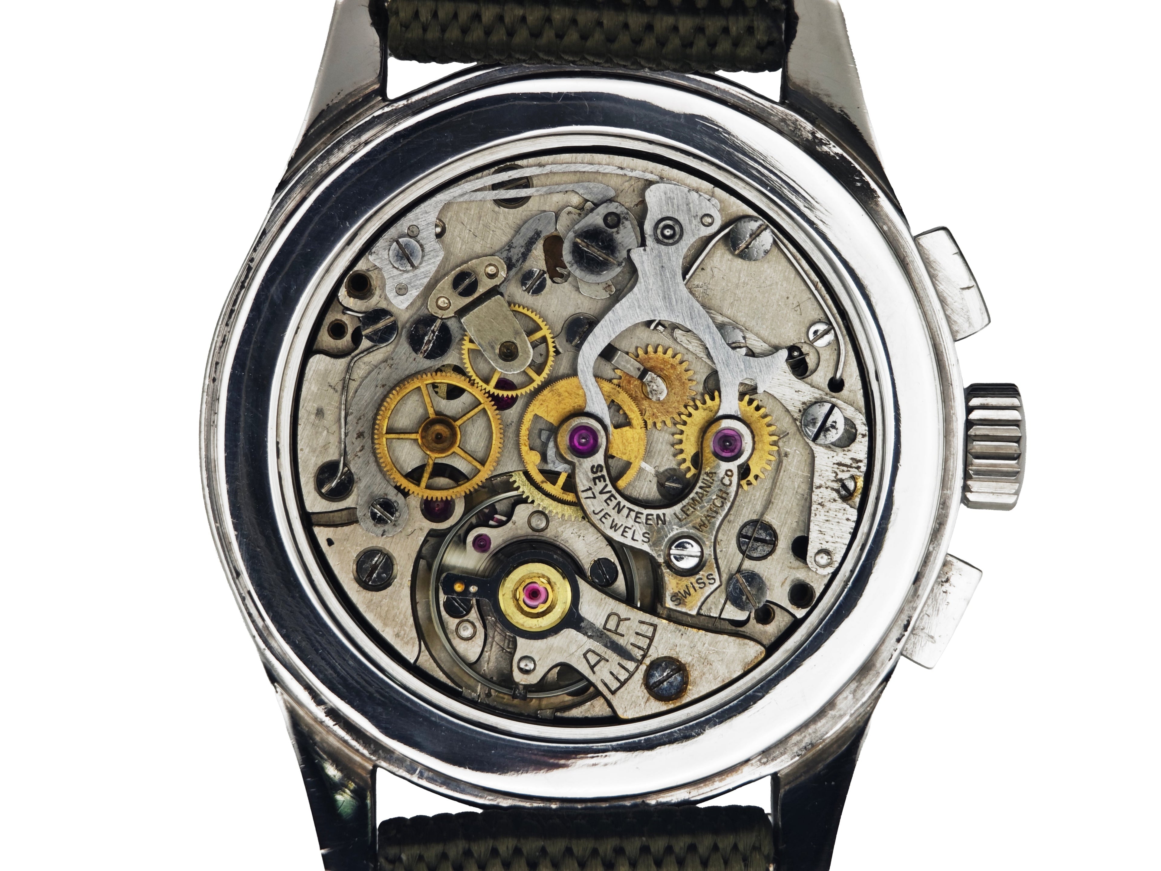 レマニア マルチタキメーター クロノグラフ / LEMANIA Multi-Tachymeter Chronograph (Snail Dial) 40&