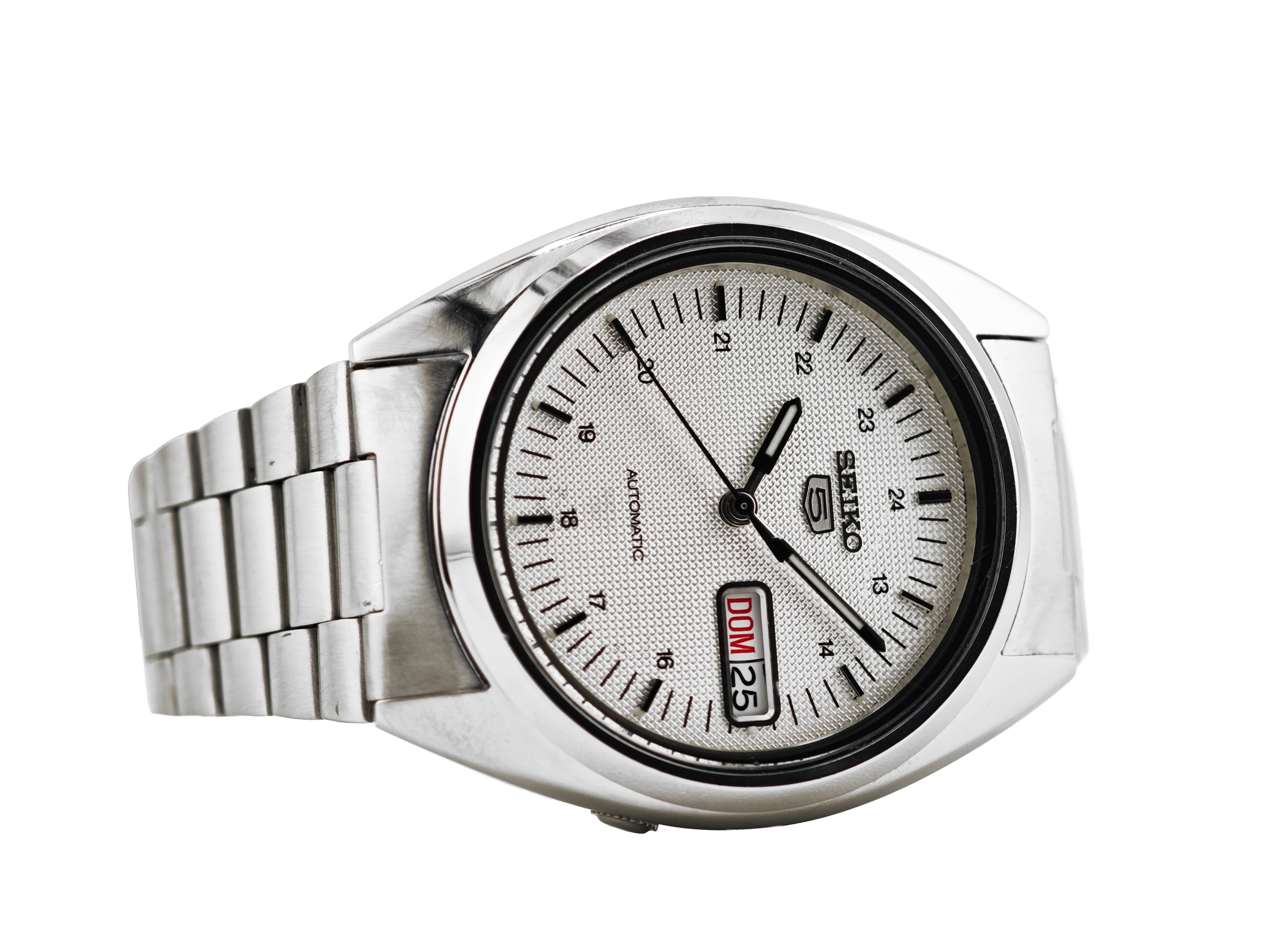 セイコー5 Ref.7S26-3040/ SEIKO five white – WatchTender