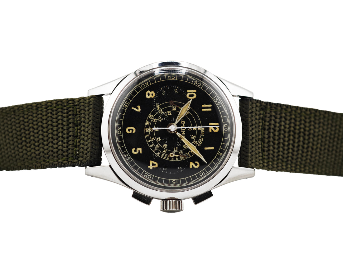 レマニア マルチタキメーター クロノグラフ / LEMANIA Multi-Tachymeter Chronograph (Snail Dial) 40&