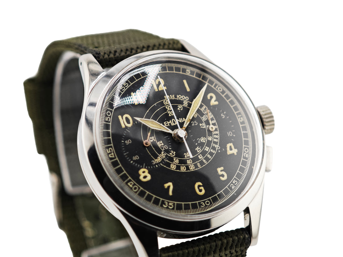 レマニア マルチタキメーター クロノグラフ / LEMANIA Multi-Tachymeter Chronograph (Snail Dial) 50&