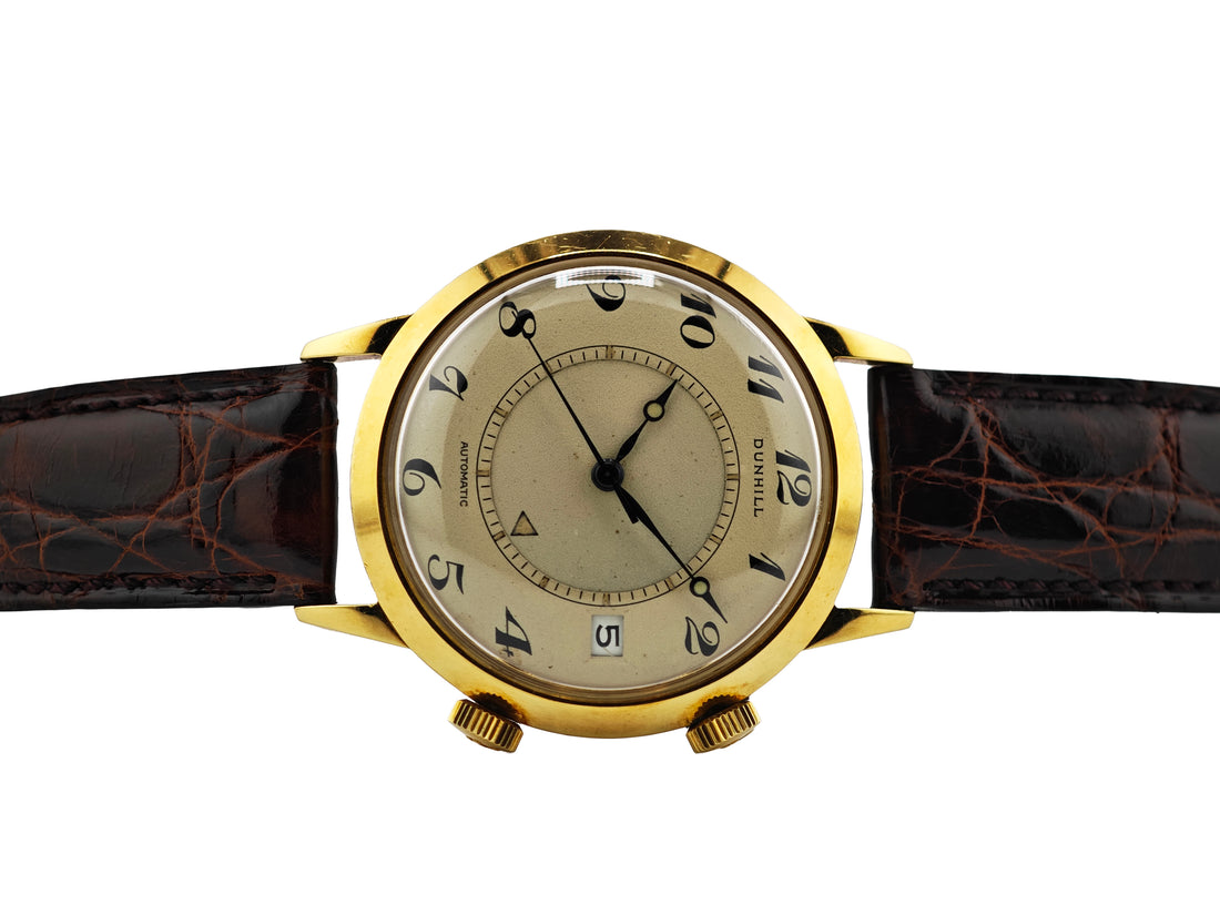 ダンヒル（ジャガールクルト）メモボックス 18K無垢 / DUNHILL (Manufactured by Jaeger-LeCoultre) Memovox Alarm Date 60&