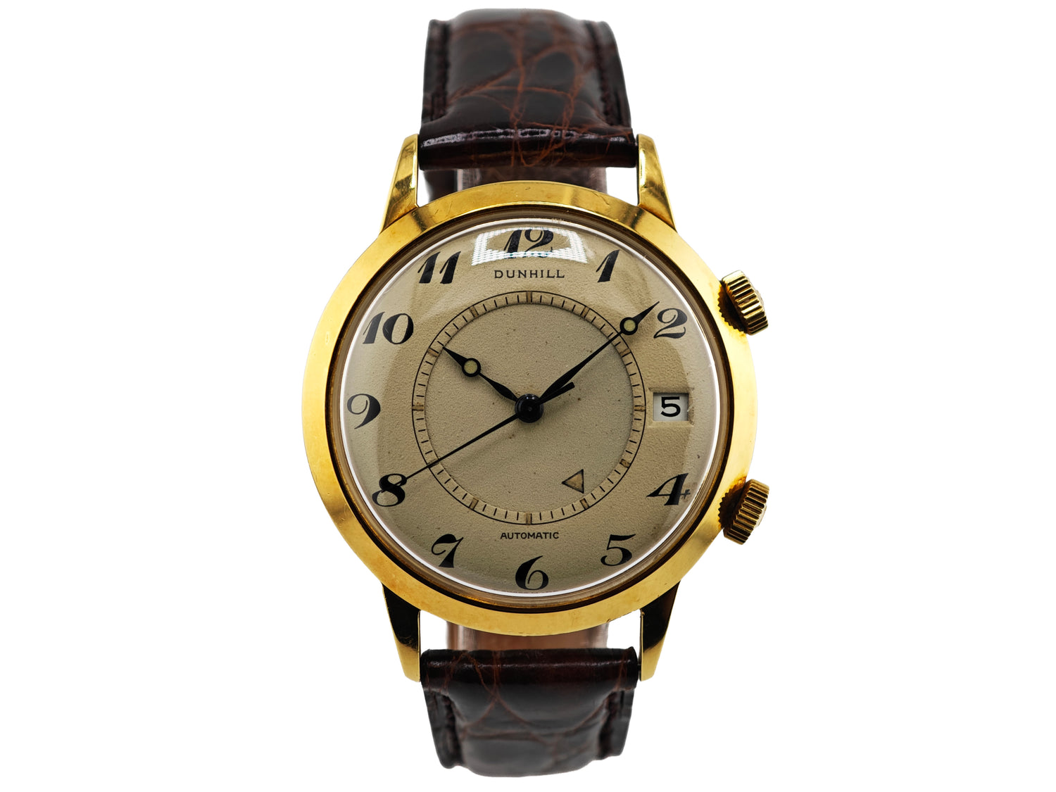 ダンヒル（ジャガールクルト）メモボックス 18K無垢 / DUNHILL (Manufactured by Jaeger-LeCoultre) Memovox Alarm Date 60&