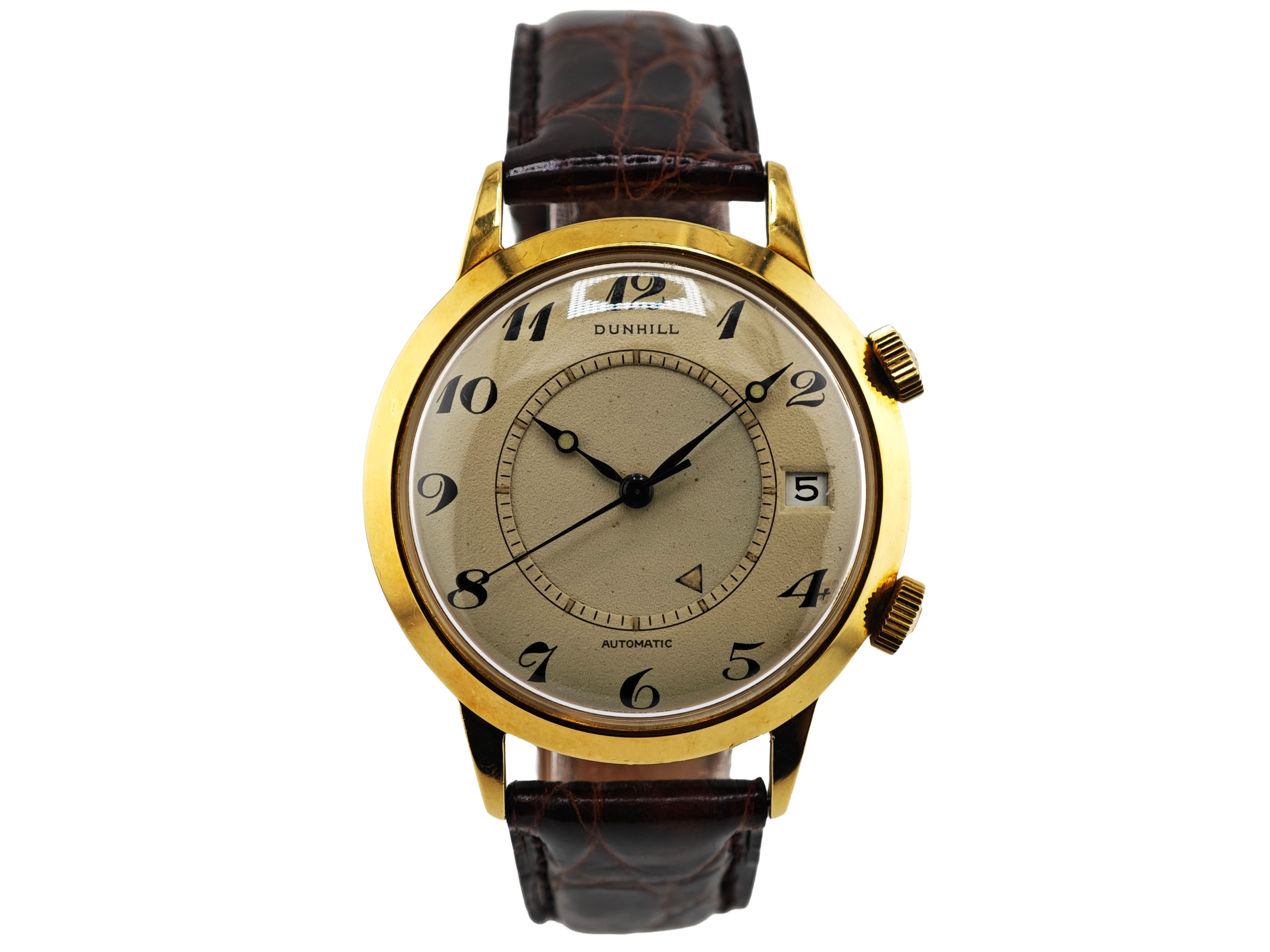 ダンヒル（ジャガールクルト）メモボックス 18K無垢 / DUNHILL (Manufactured by Jaeger-LeCoultre) Memovox Alarm Date 60&