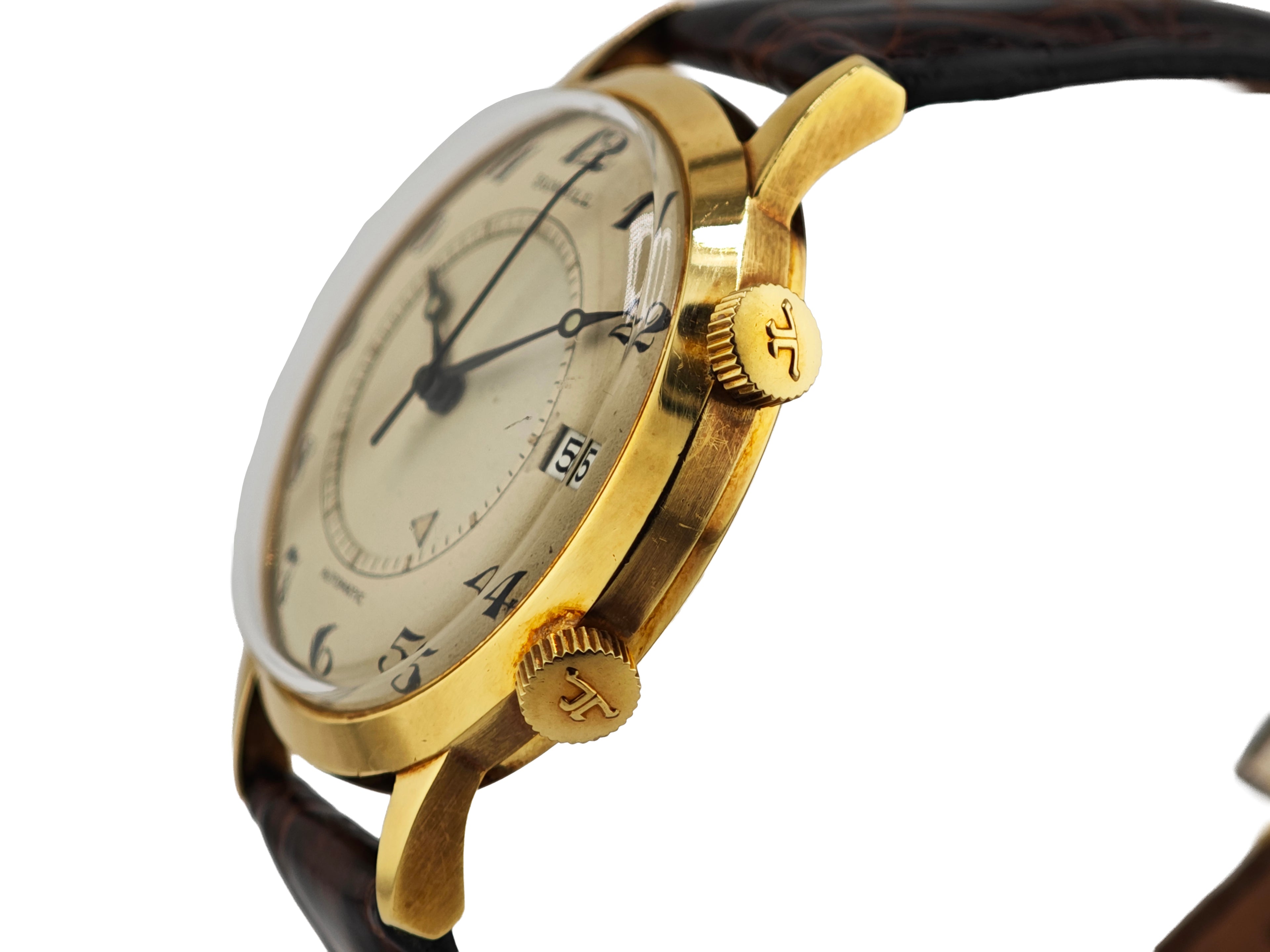 ダンヒル（ジャガールクルト）メモボックス 18K無垢 / DUNHILL (Manufactured by Jaeger-LeCoultre) Memovox Alarm Date 60&