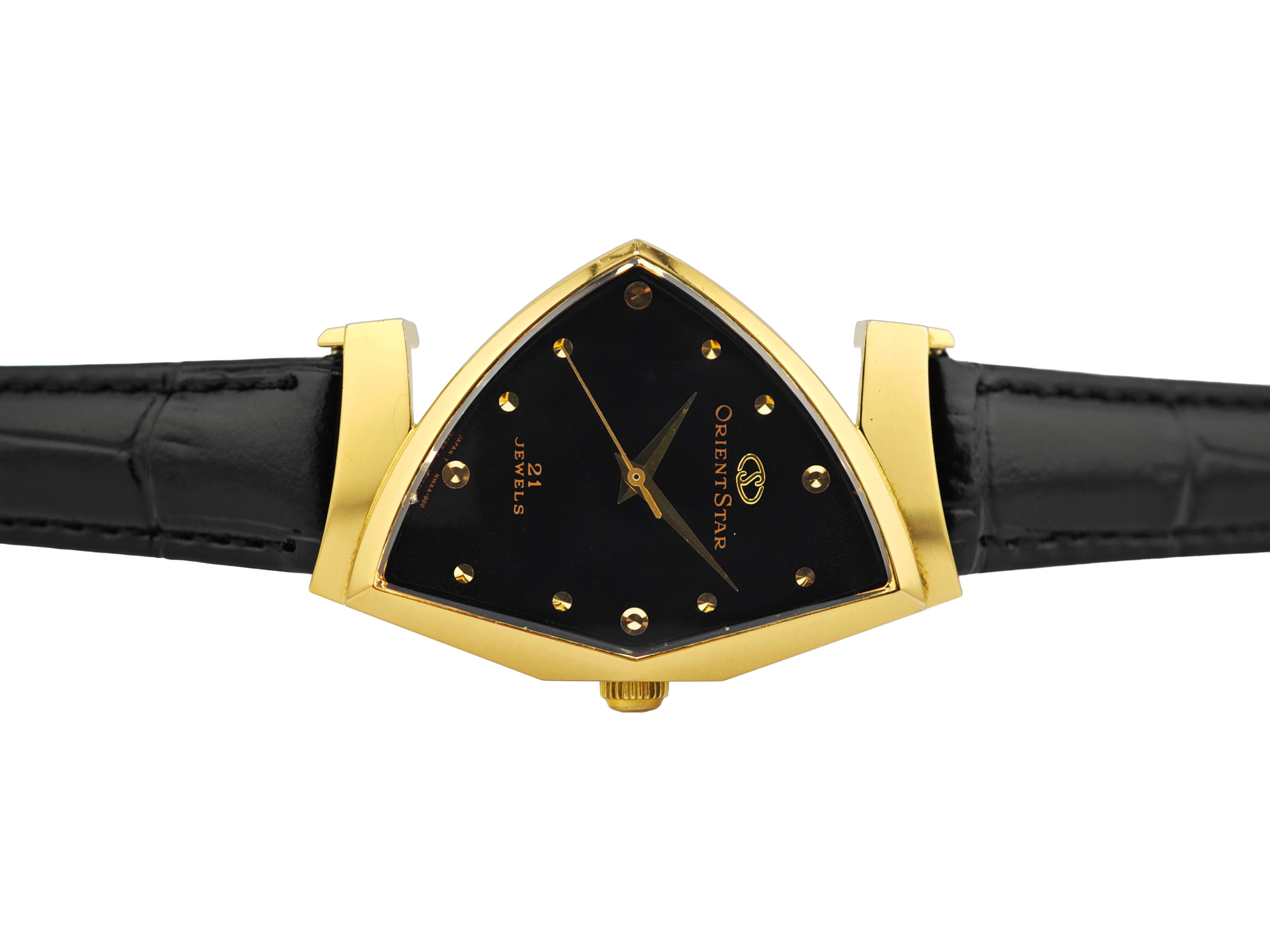 希少 ORIENT STAR 手巻きベンチュラ風 ゴールド 21石 オリエントスター ベンチュラスタイル デッドストック / ORIENT STAR