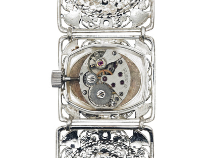 キャスパー 銀無垢 フィリグリー / KASPER Egyptian Revival Filigree Bracelet Watch