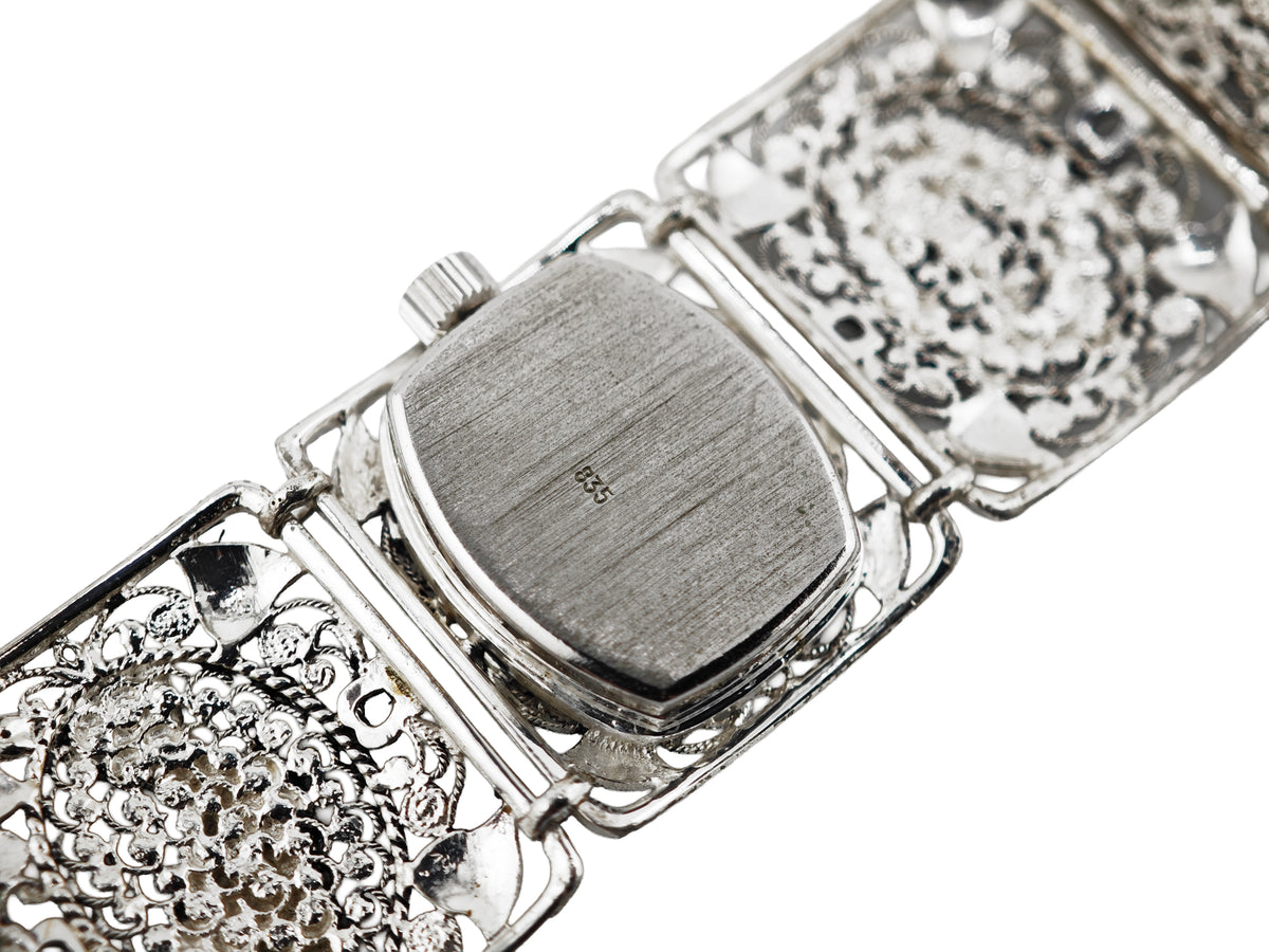 キャスパー 銀無垢 フィリグリー / KASPER Egyptian Revival Filigree Bracelet Watch