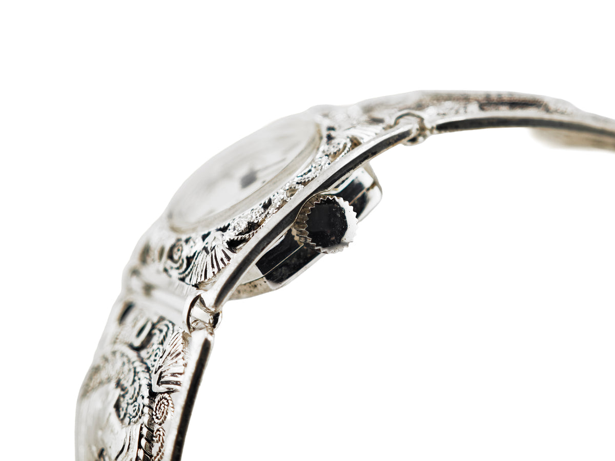 キャスパー 銀無垢 フィリグリー / KASPER Egyptian Revival Filigree Bracelet Watch