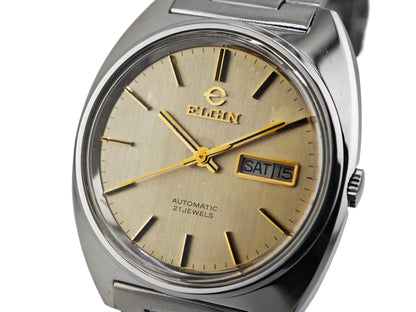 エルジン オートマチック 21ジュエルズ デイデイト ヴィンテージ腕時計