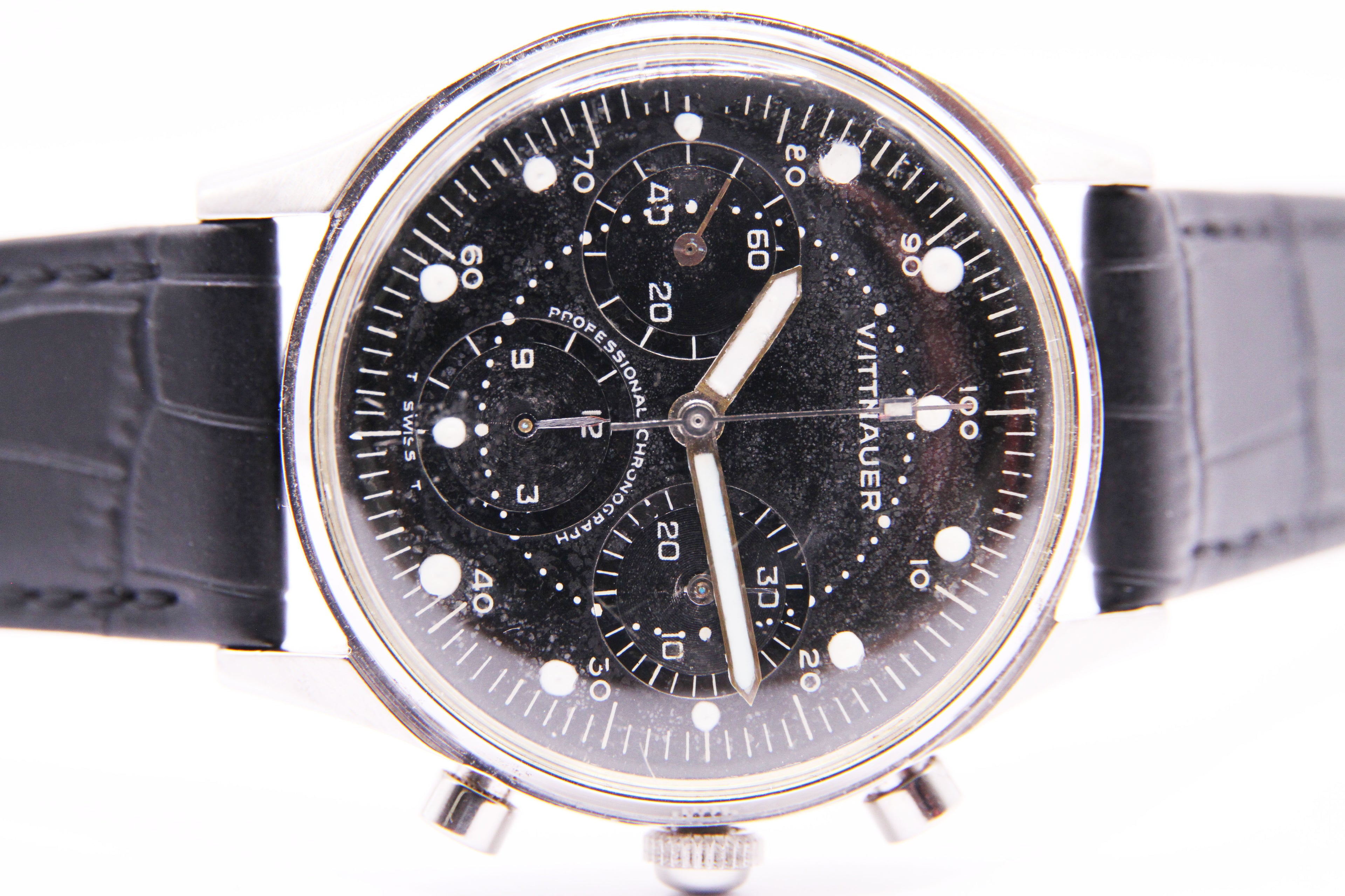 242T プロフェッショナル クロノグラフ &quot;ソロ・マキシダイヤル&quot; / Wittnauer Ref.242T “Solo Maxi dial” Dial Cal.Valjoux726