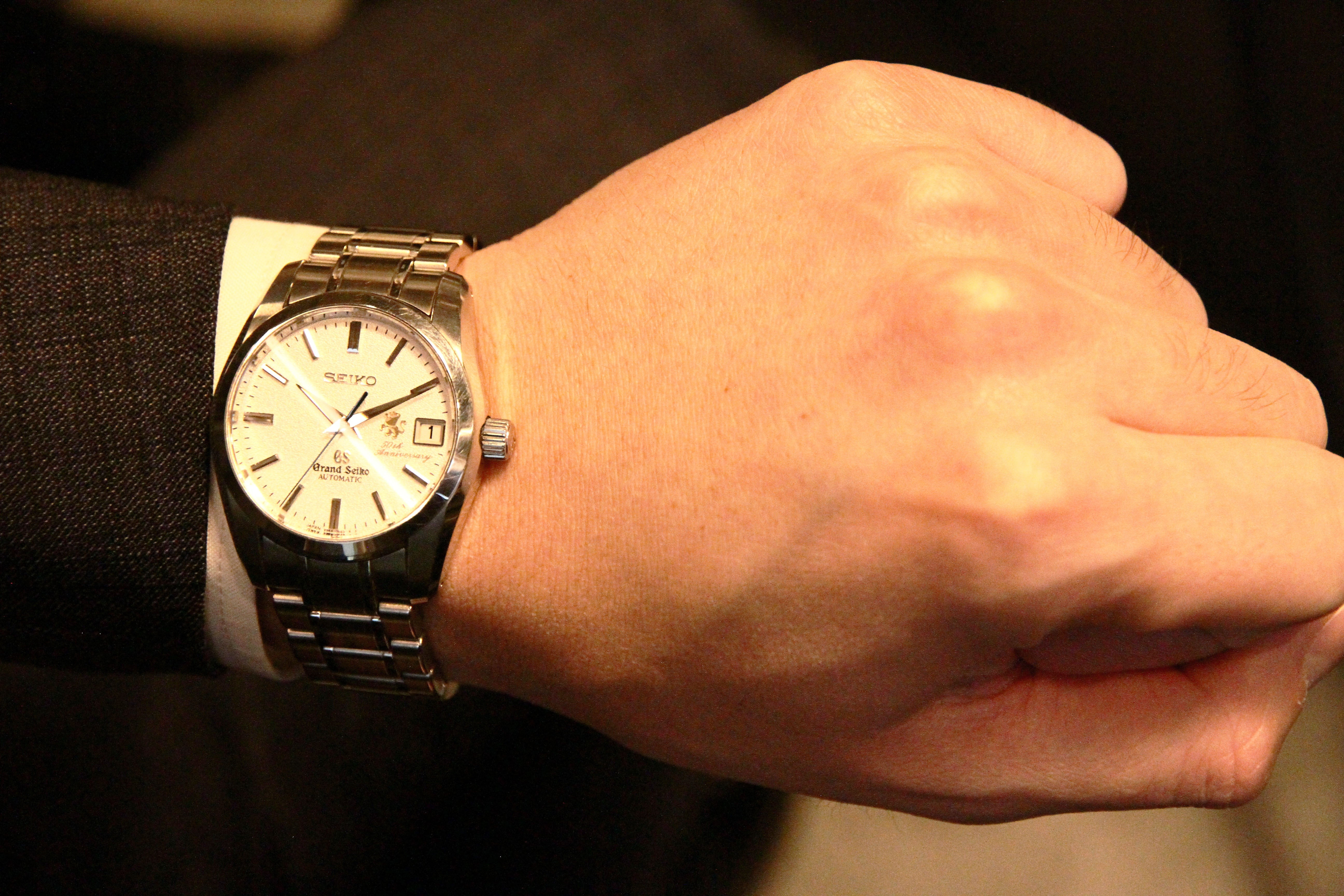 グランドセイコー GRAND SEIKO メカニカル 50周年記念 SBGR065 メンズ 腕時計 9S65-00E0 裏スケルトン 自動巻き Mechanical VLP 90176446